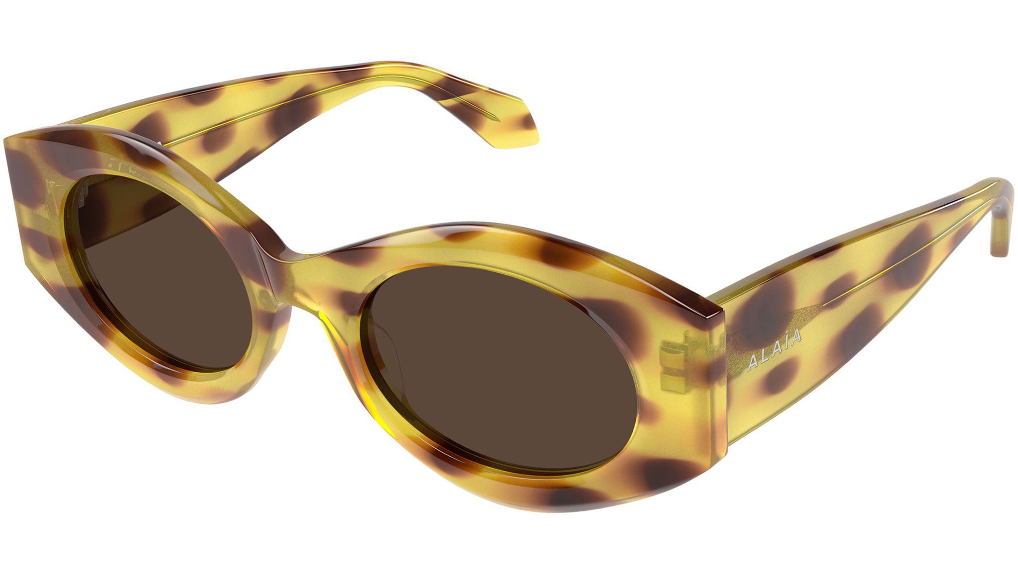 AA0080S Azzedine Alaïa Panthos Sunglasses 006 Yellow - eye-oo.com