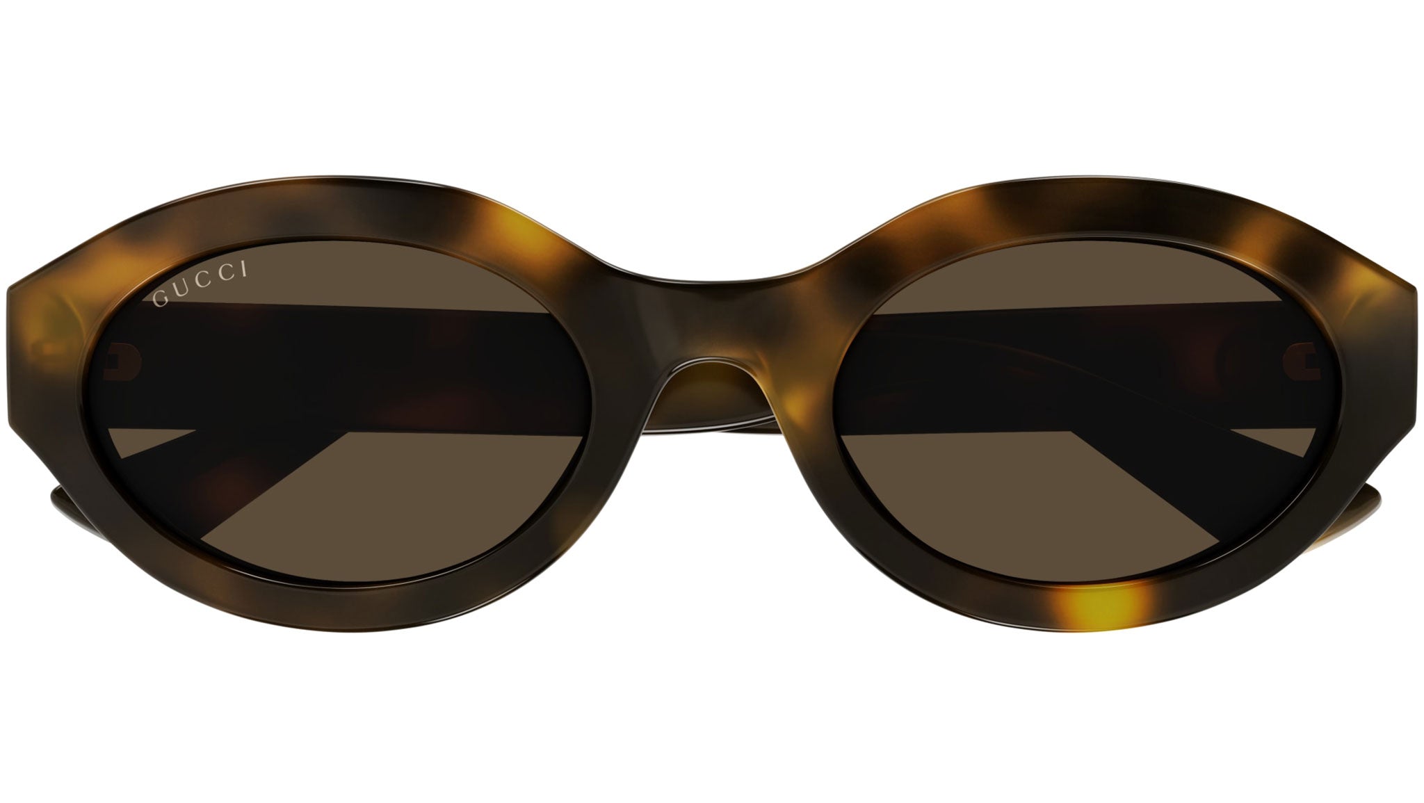 Gucci GG1579S 002 Havana Brown Geometric Sunglasses - eye-oo.com