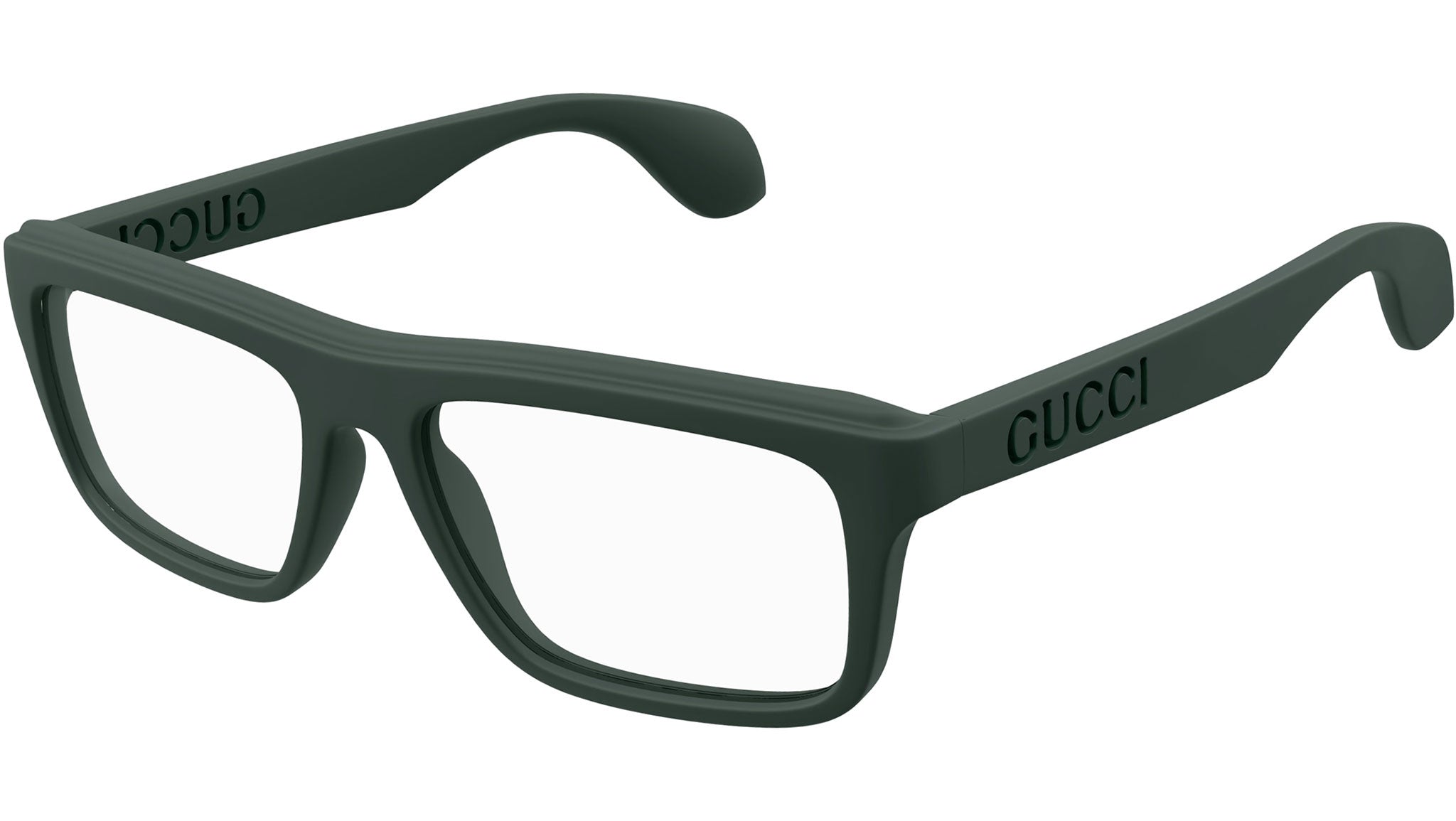 Gucci GG1572O 005 Eyeglasses Matte Green - eye-oo.com display picture 3