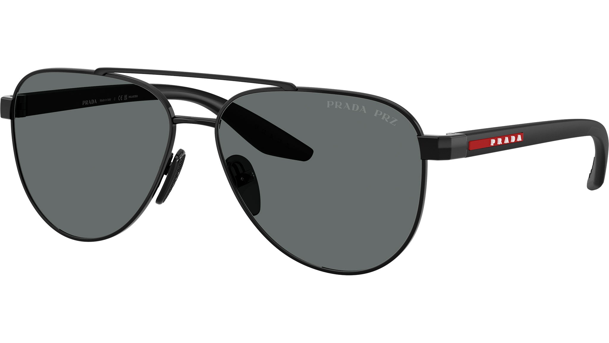 PS A52S Prada Linea Rossa Sunglasses 1AB5Z1 Black - eye-oo.com