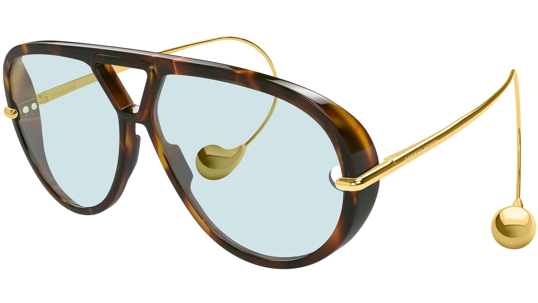 Bottega Veneta Sunglasses BV1273S 007 Shiny Spotted Havana - eye