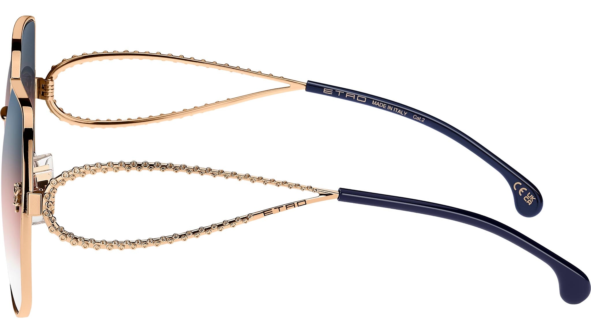Etro Sunglasses ET034S-DDB-62 New with tags Etro 0071/F/S DDB FF Sunglasses Gold Copper - eye-oo.com main image 2