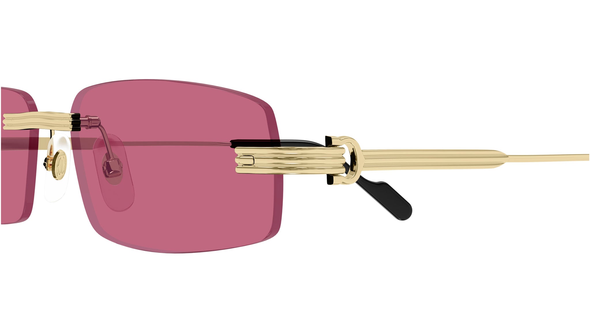 Cartier Première CT0535S Sunglasses 004 Shiny Gold - eye-oo.com