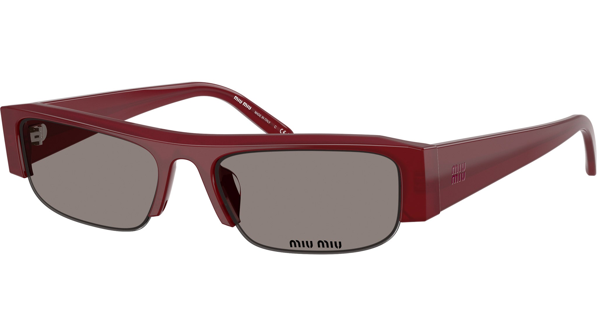Miu Miu MUB07S Sunglasses 21I80Q Opaline Burgundy - eye-oo.com