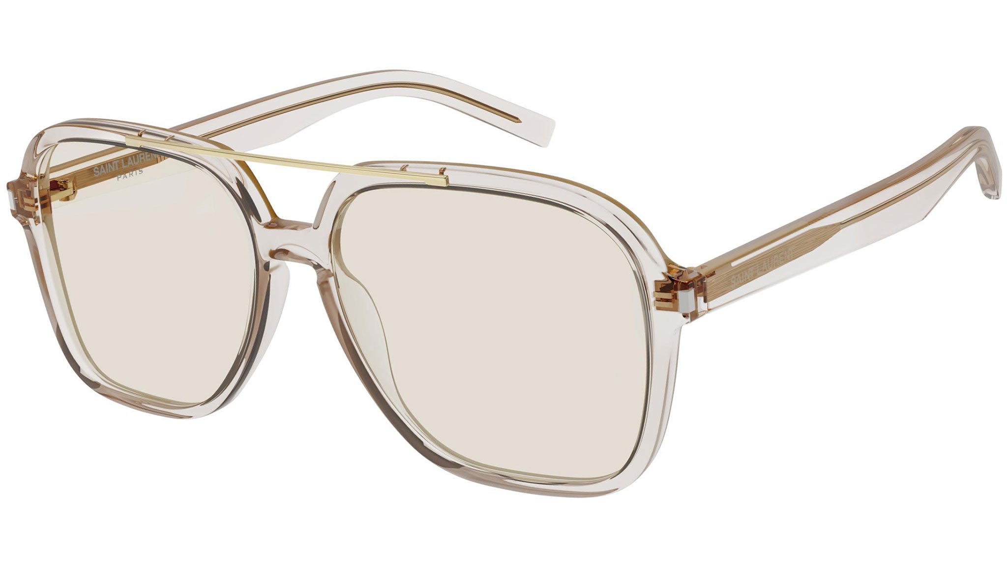 Saint Laurent SL 545 002 Beige Yellow Sunglasses - eye-oo.com