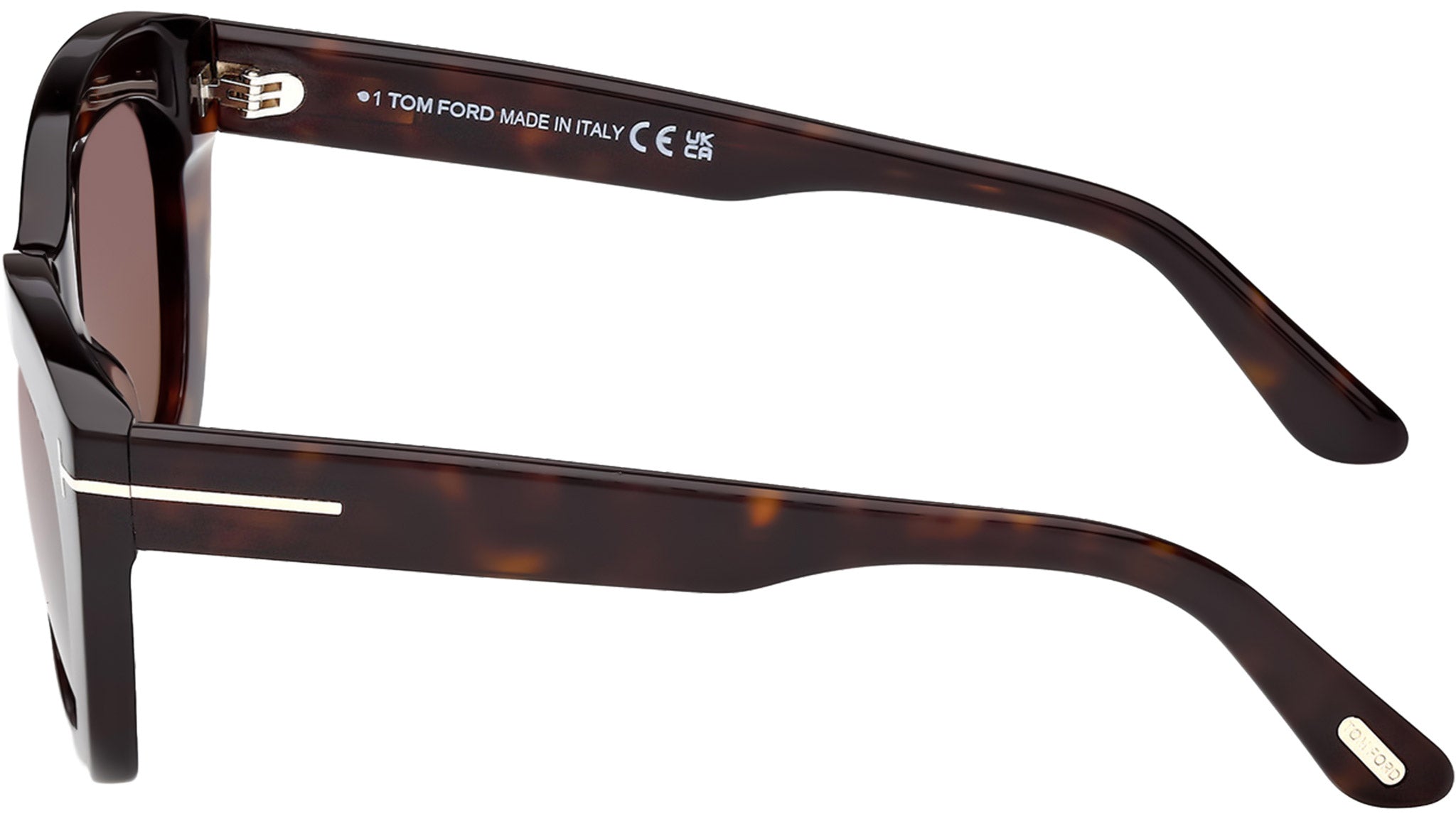 Tom Ford Linda FT1285 Sunglasses 52E Dark Havana - eye-oo.com display picture 2