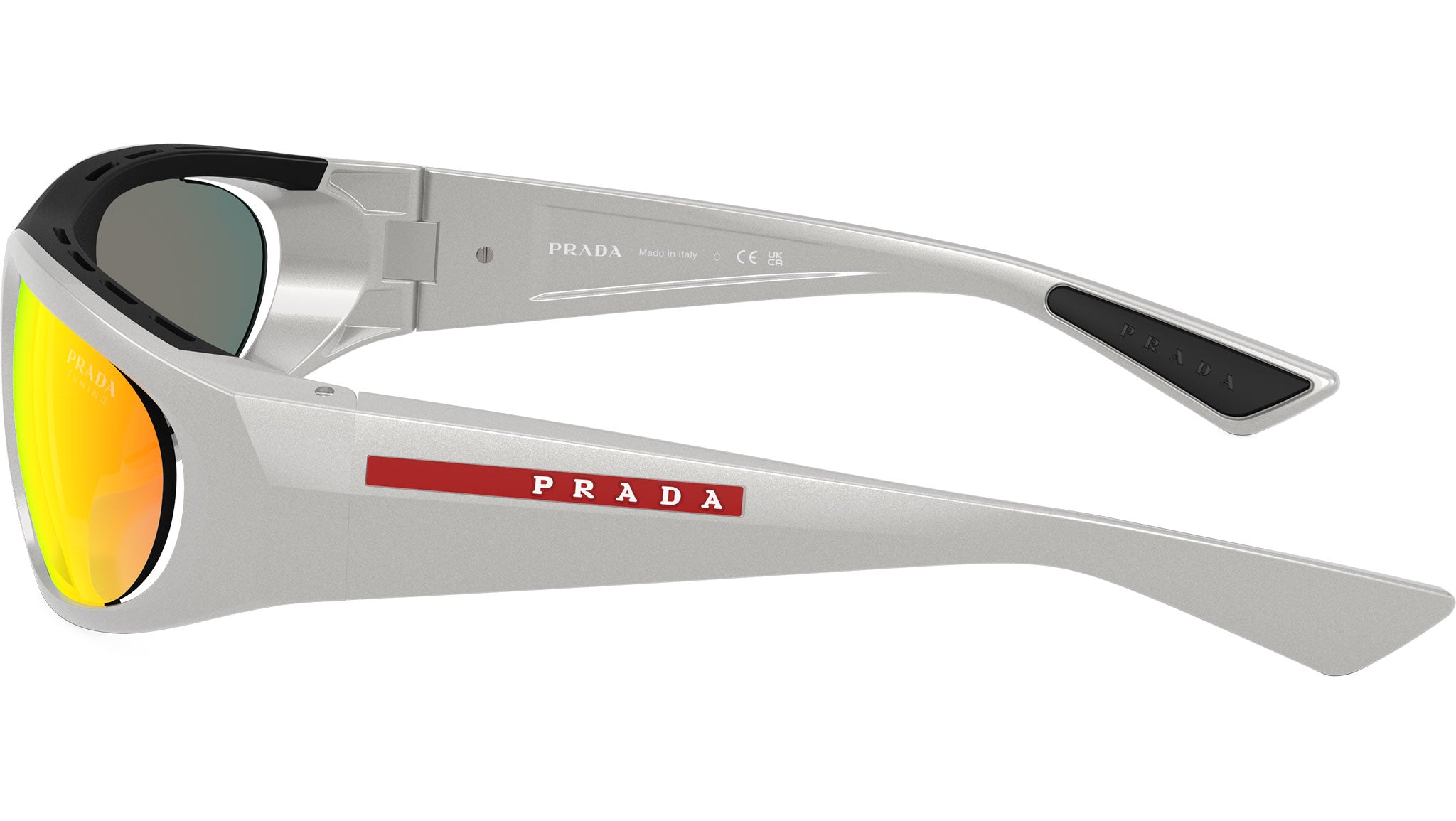 prada goggles price Prada Linea Rossa PS B03S 14Z04U Metal Grey