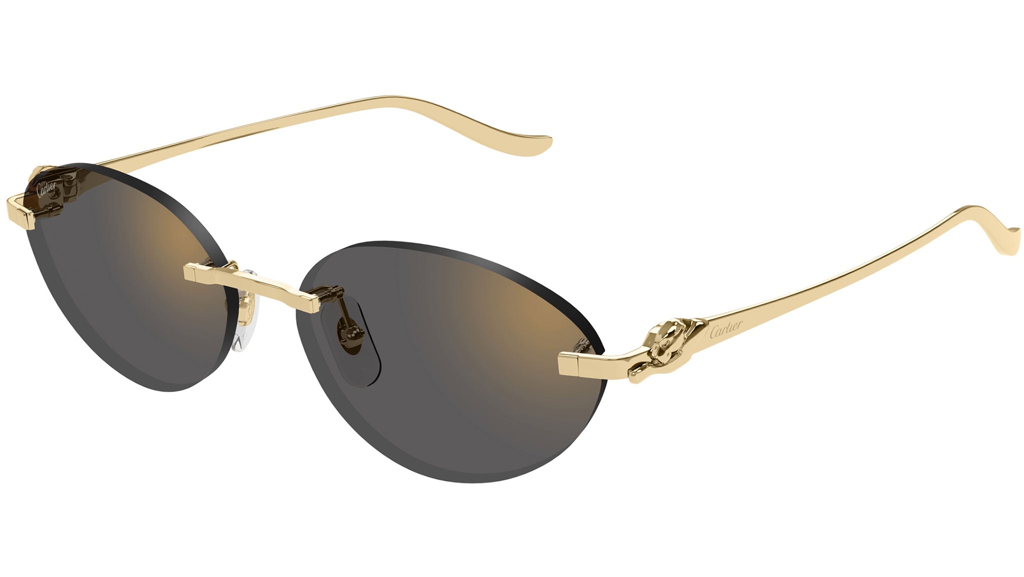 Cartier CT0504S 001 Sunglasses Shiny Gold - eye-oo.com