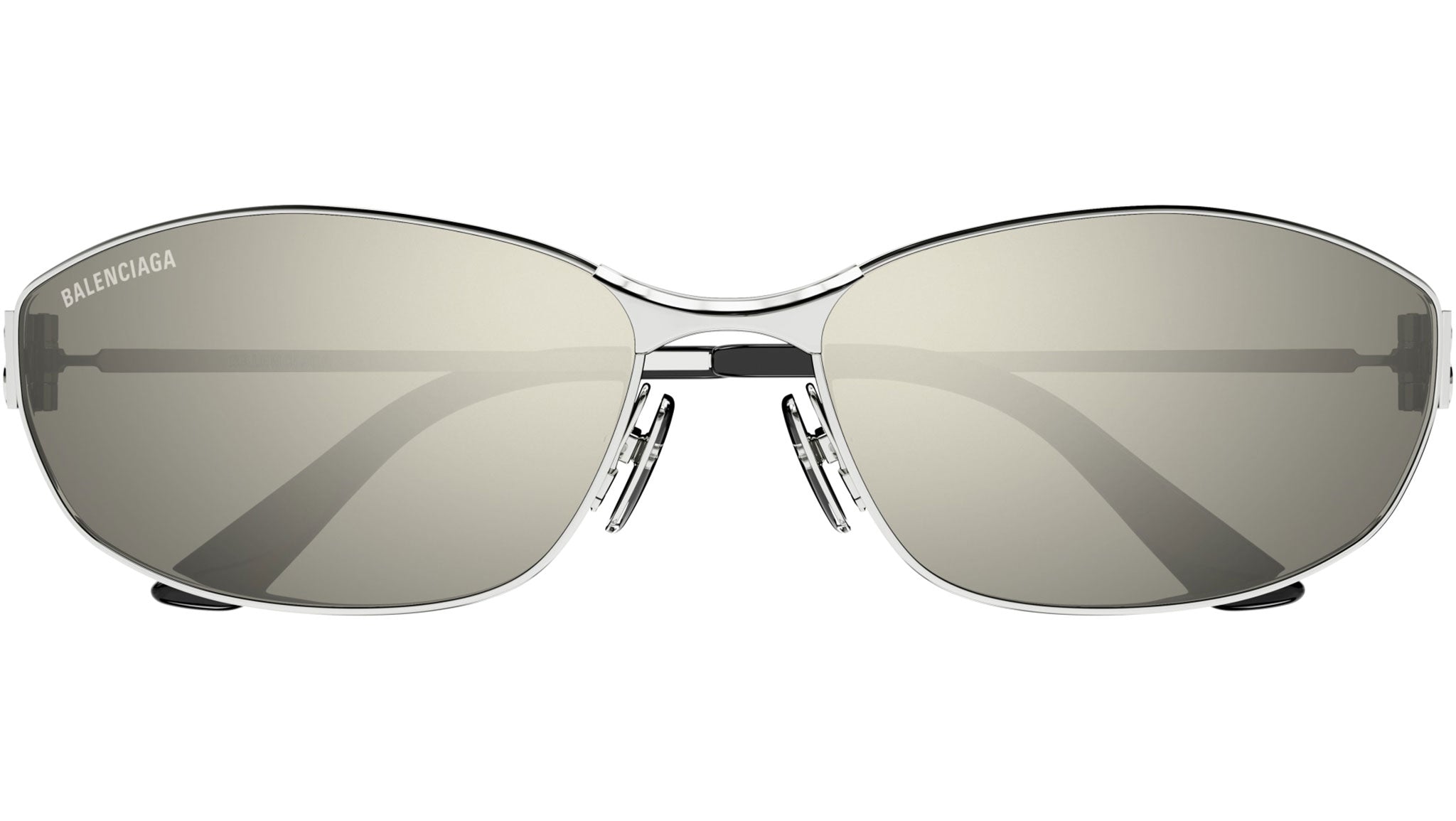 Balenciaga BB0336S Sunglasses 006 Shiny Silver - eye-oo.com