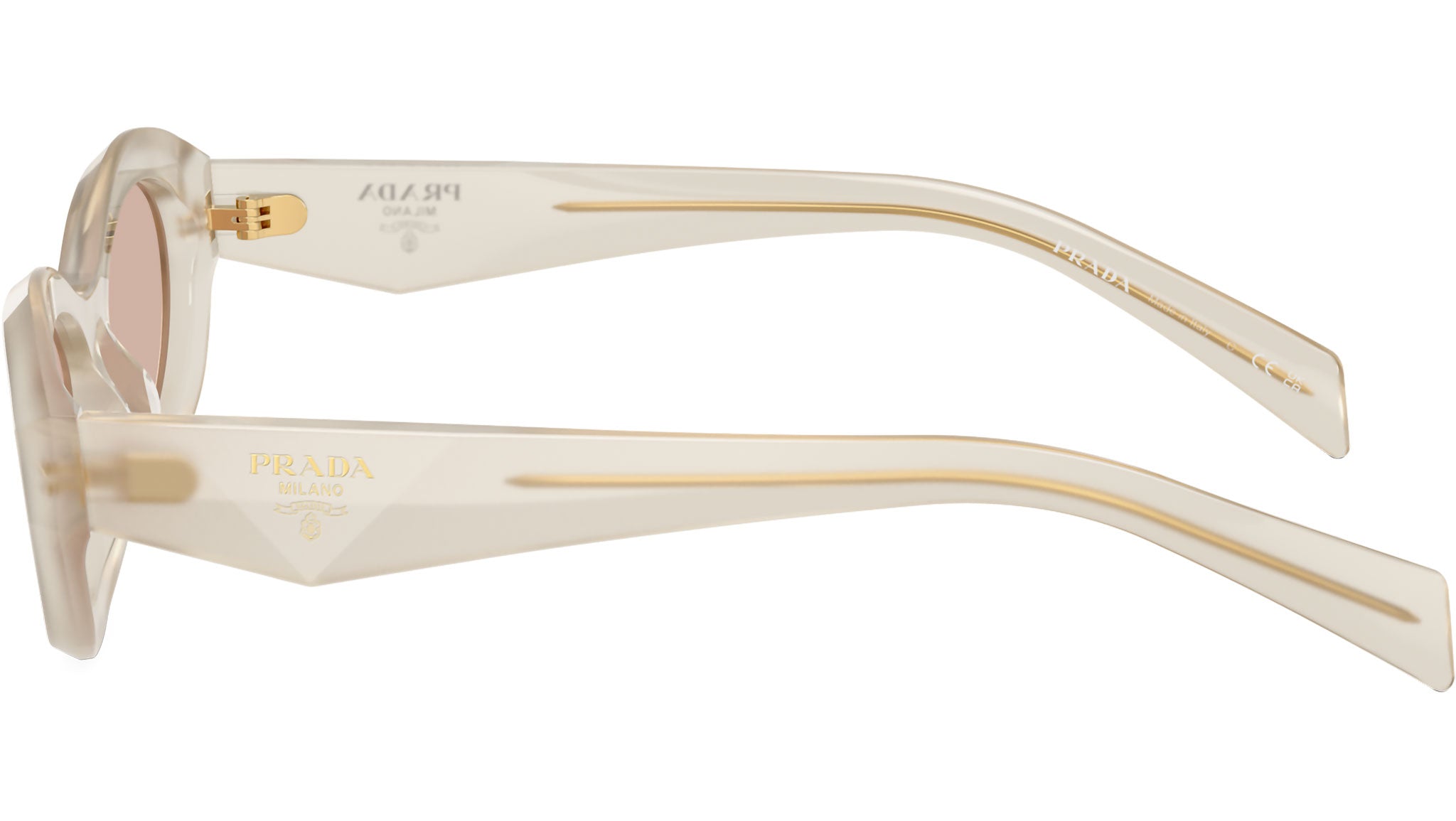 PR 26ZS Prada Sunglasses 12V4I2 Opal Milk - eye-oo.com