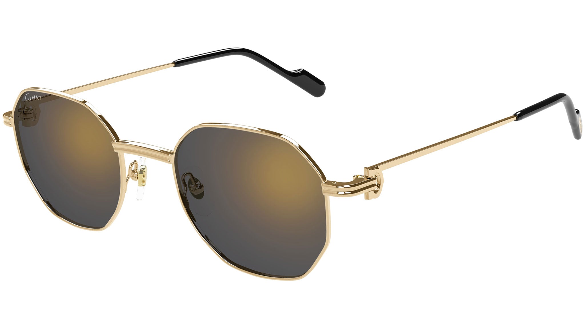 Cartier Première CT0500S Sunglasses 001 Gold Gold - eye-oo.com