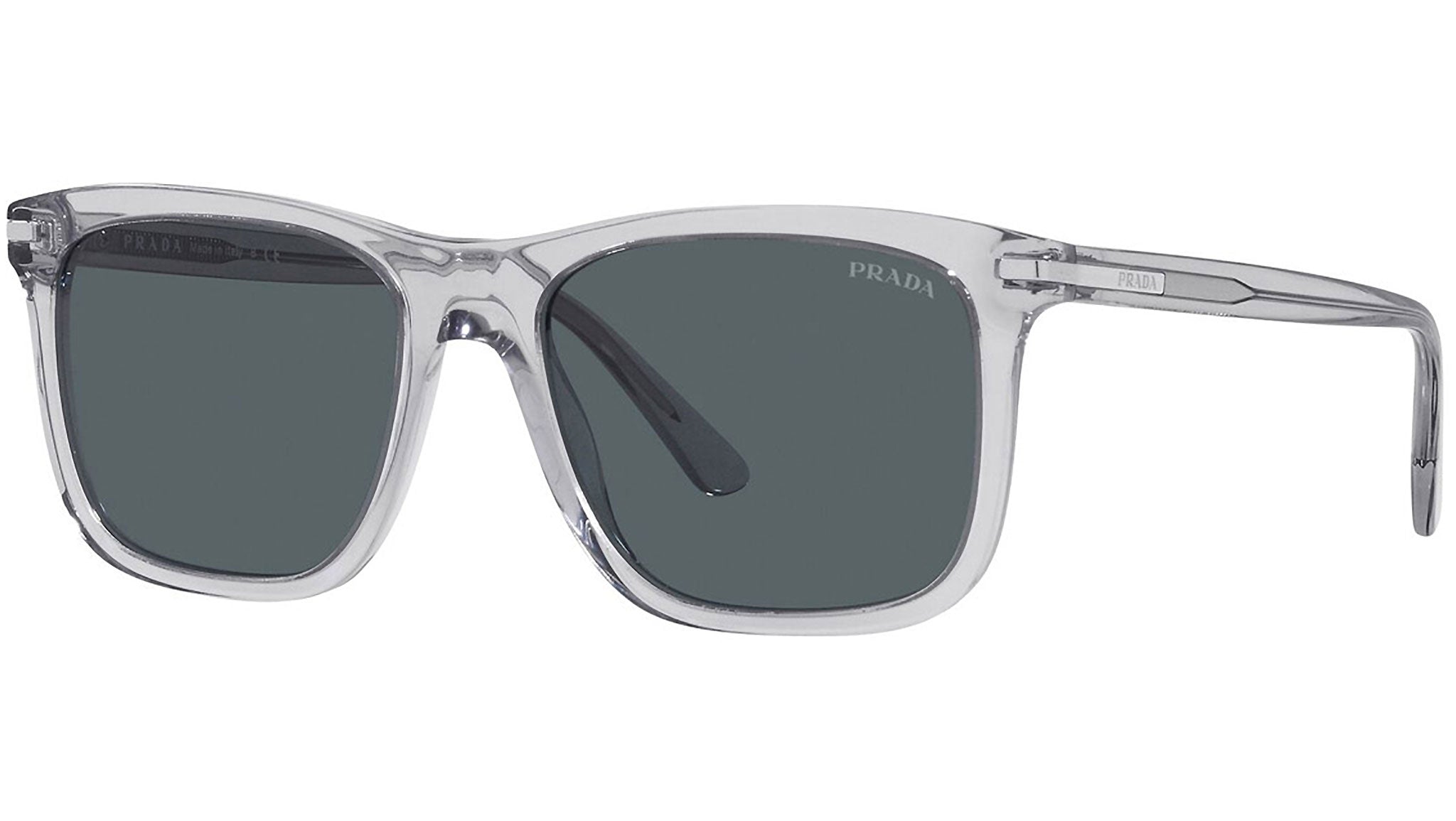 BRAND NEW Prada Women Sunglasses Grey Crystal Blue Rectangle PR18WS U430A9 Prada PR 25ZS U430A9 Sunglasses Grey - eye-oo.com main image 4