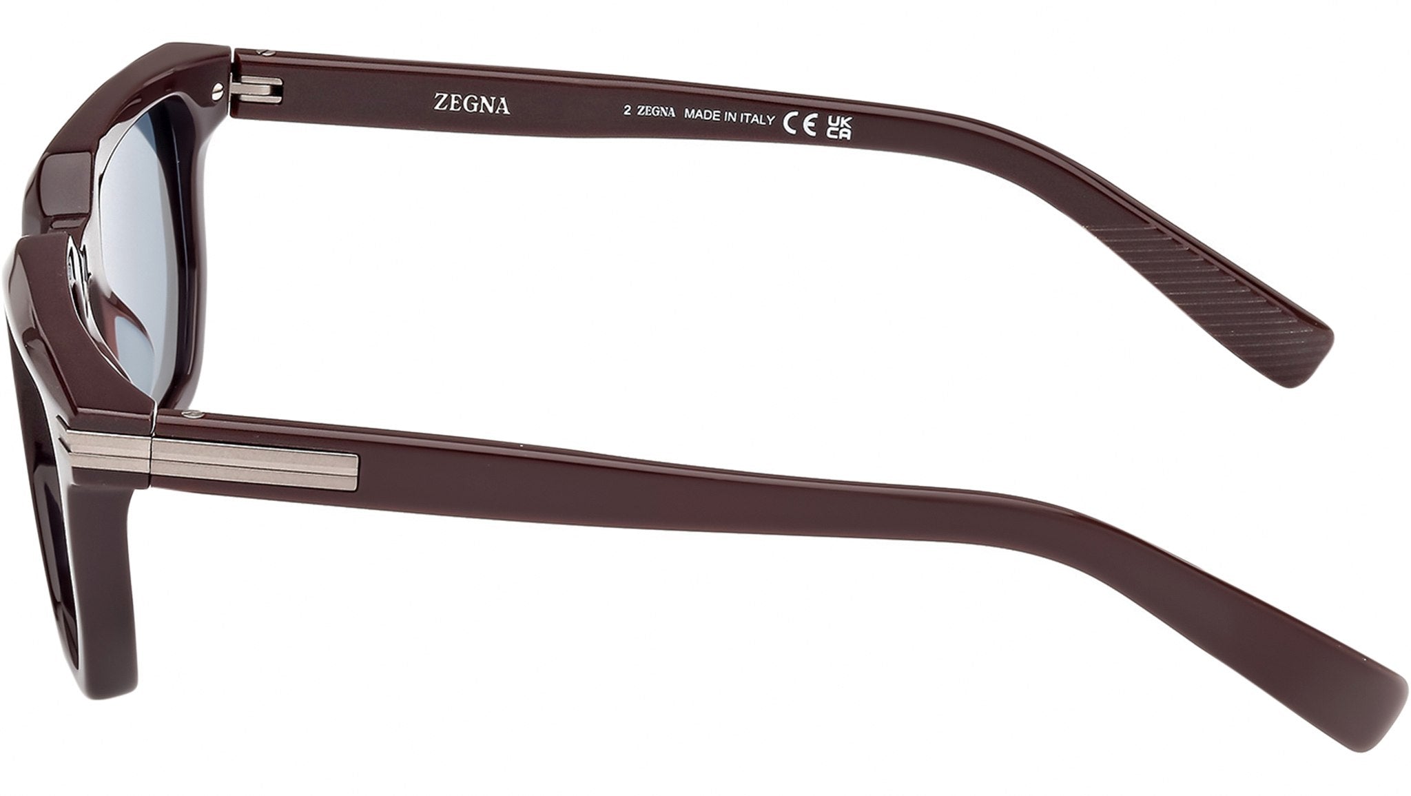 Zegna EZ0240 48V Sunglasses Shiny Dark Brown - eye-oo.com
