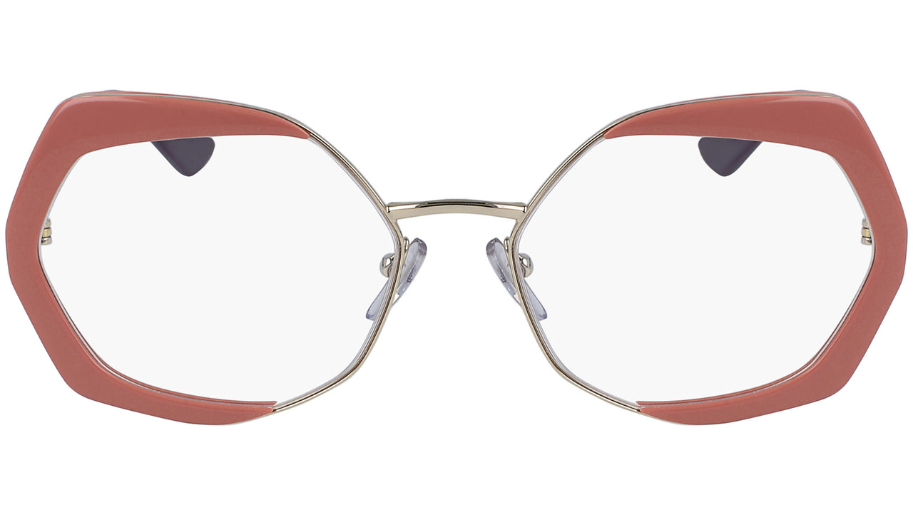 ME2628 601 shiny gold and pink solid