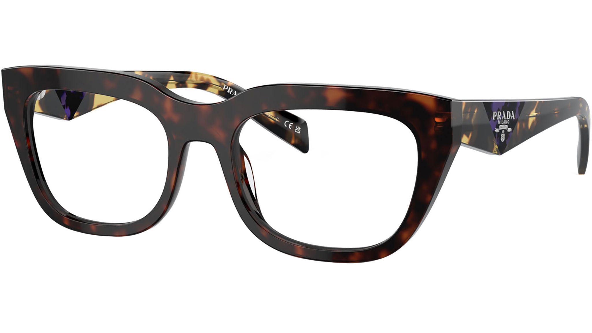 Prada PR A06V Eyeglasses 17N1O1 Tortoise - Main Image