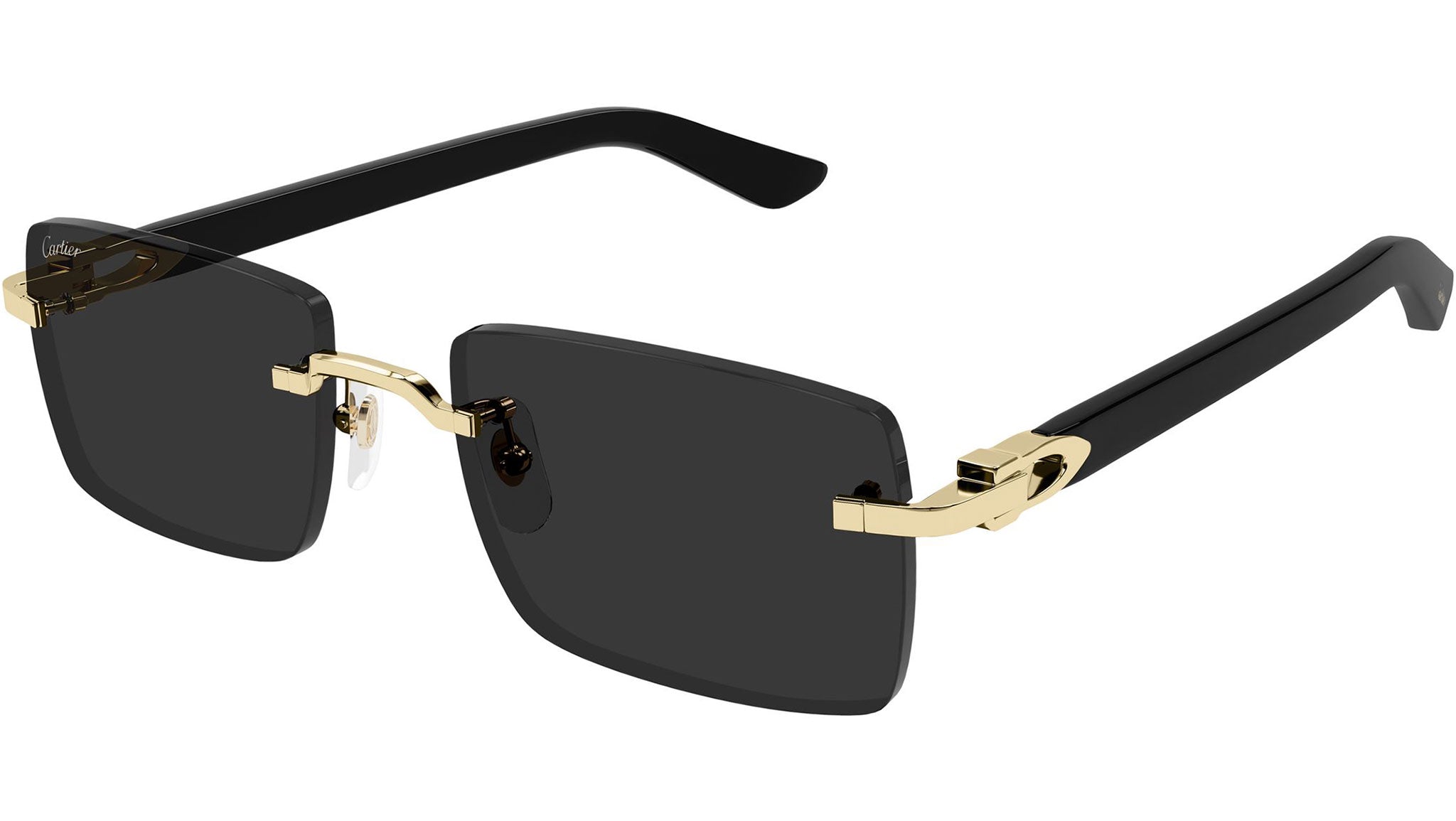 Cartier CT0579S Sunglasses Black Gold - eye-oo.com