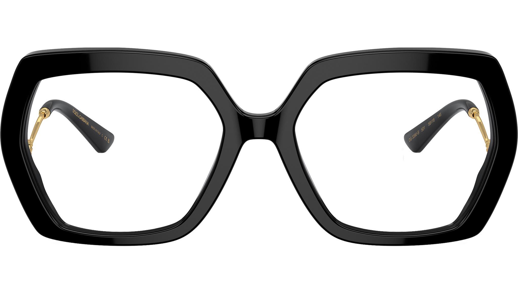 Dolce & Gabbana DG3390B Eyeglasses 501 Black - eye-oo.com