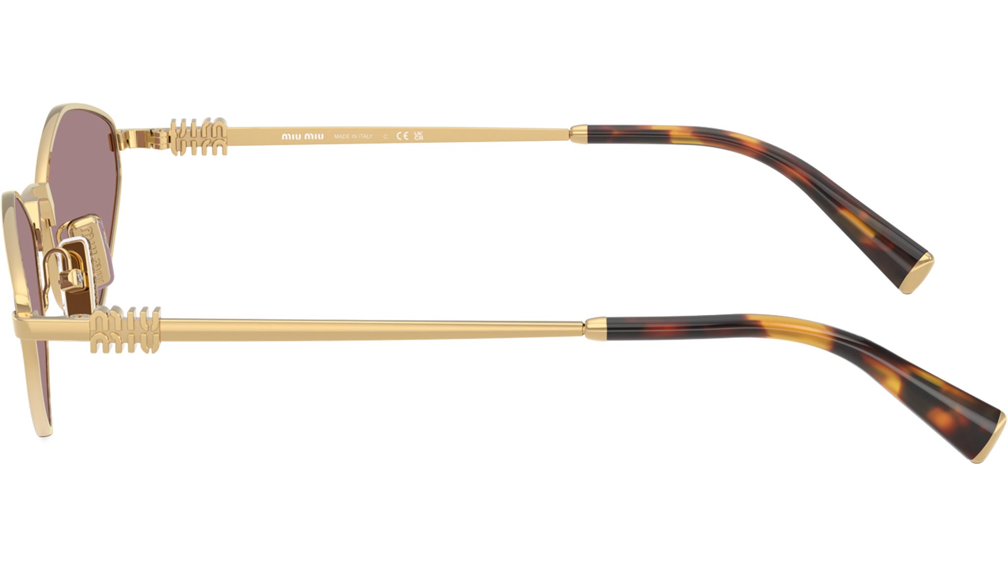 MU 56ZS Miu Miu Sunglasses 5AK20I Gold - eye-oo.com