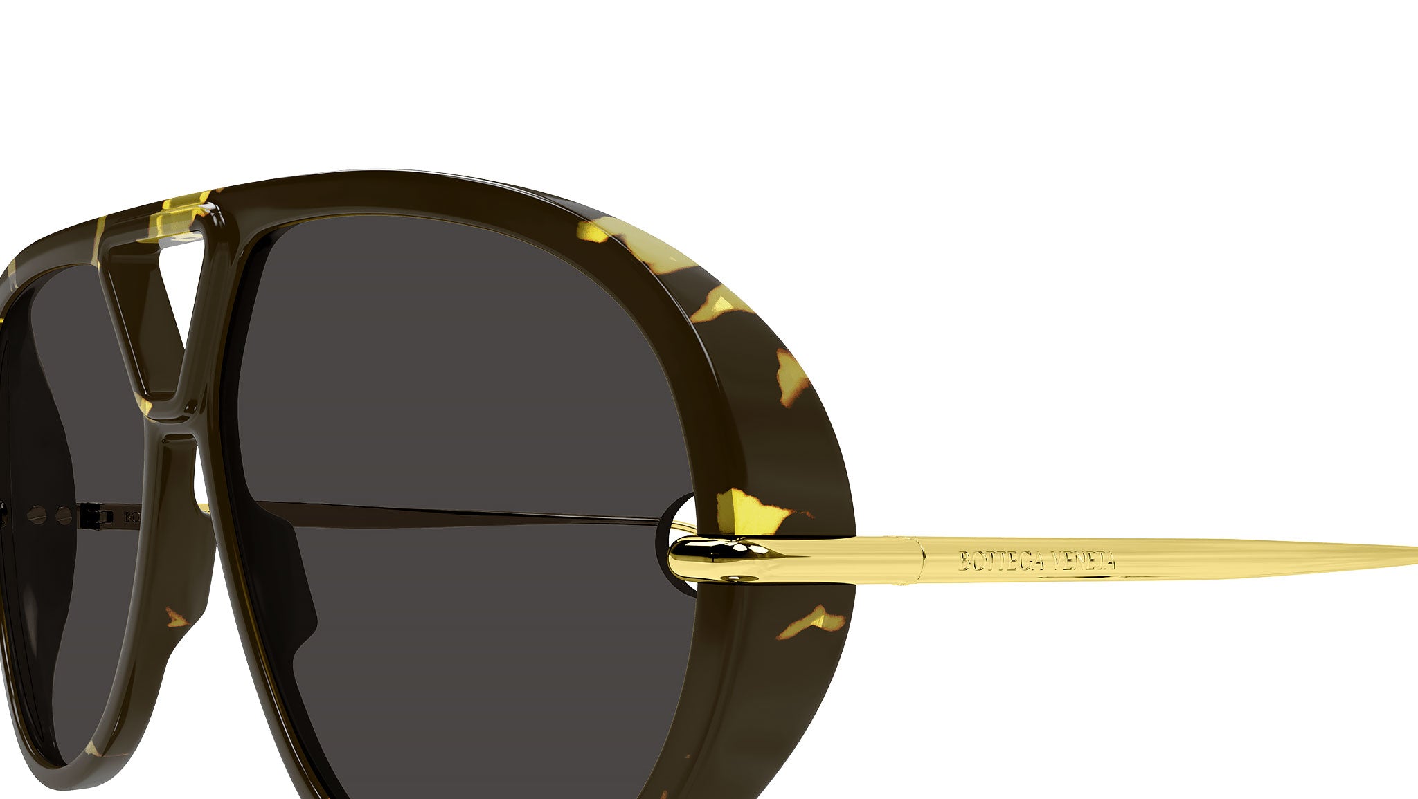 Bottega Veneta BV1273S Sunglasses 005 Shiny Havana - eye-oo.com
