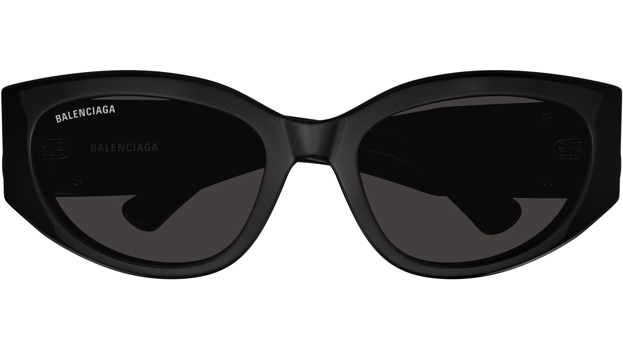 Balenciaga BB0324SK Sunglasses 001 Shiny Black - eye-oo.com
