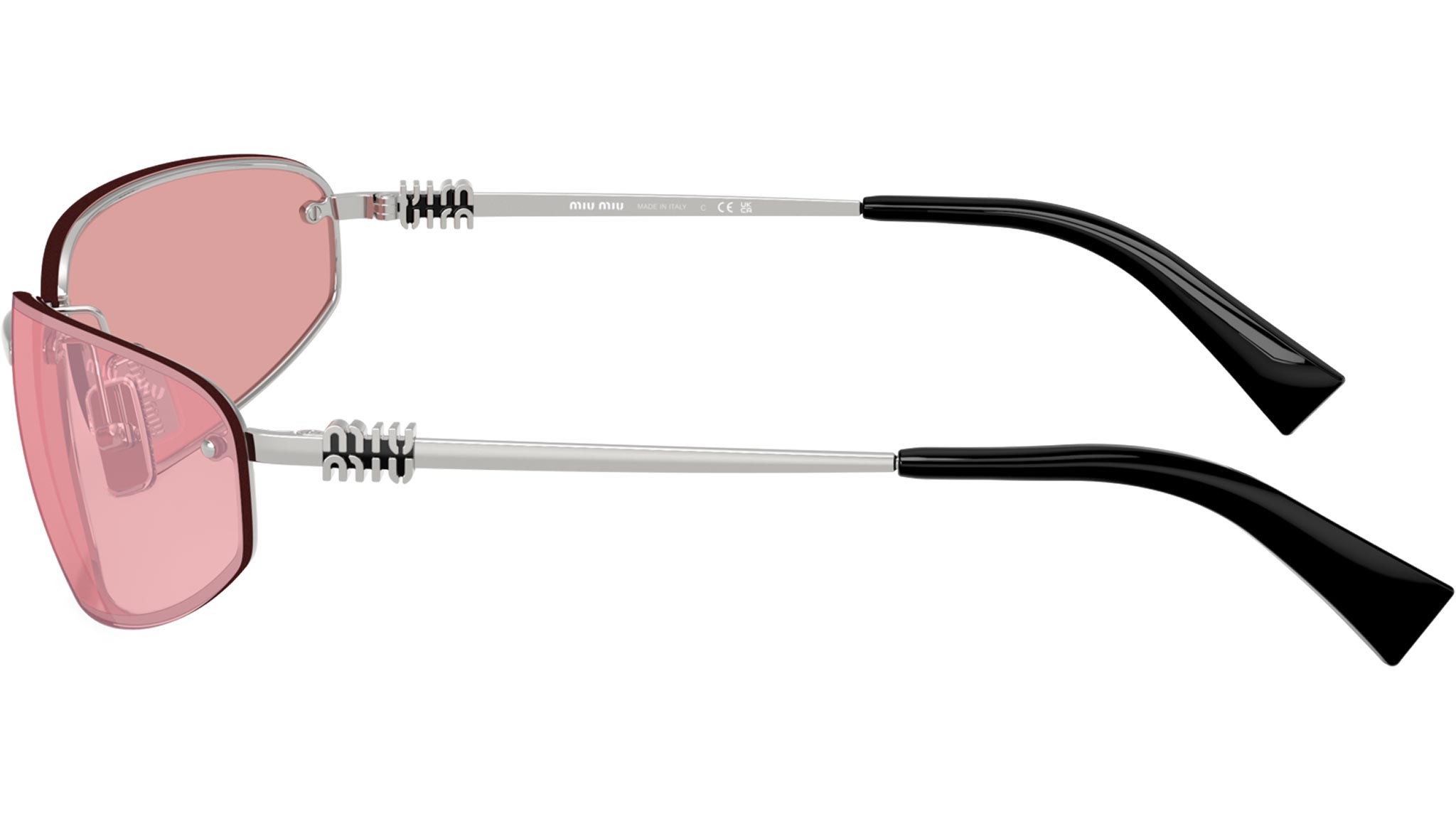 MU A50S Miu Miu Sunglasses 1BC70J Silver - eye-oo.com