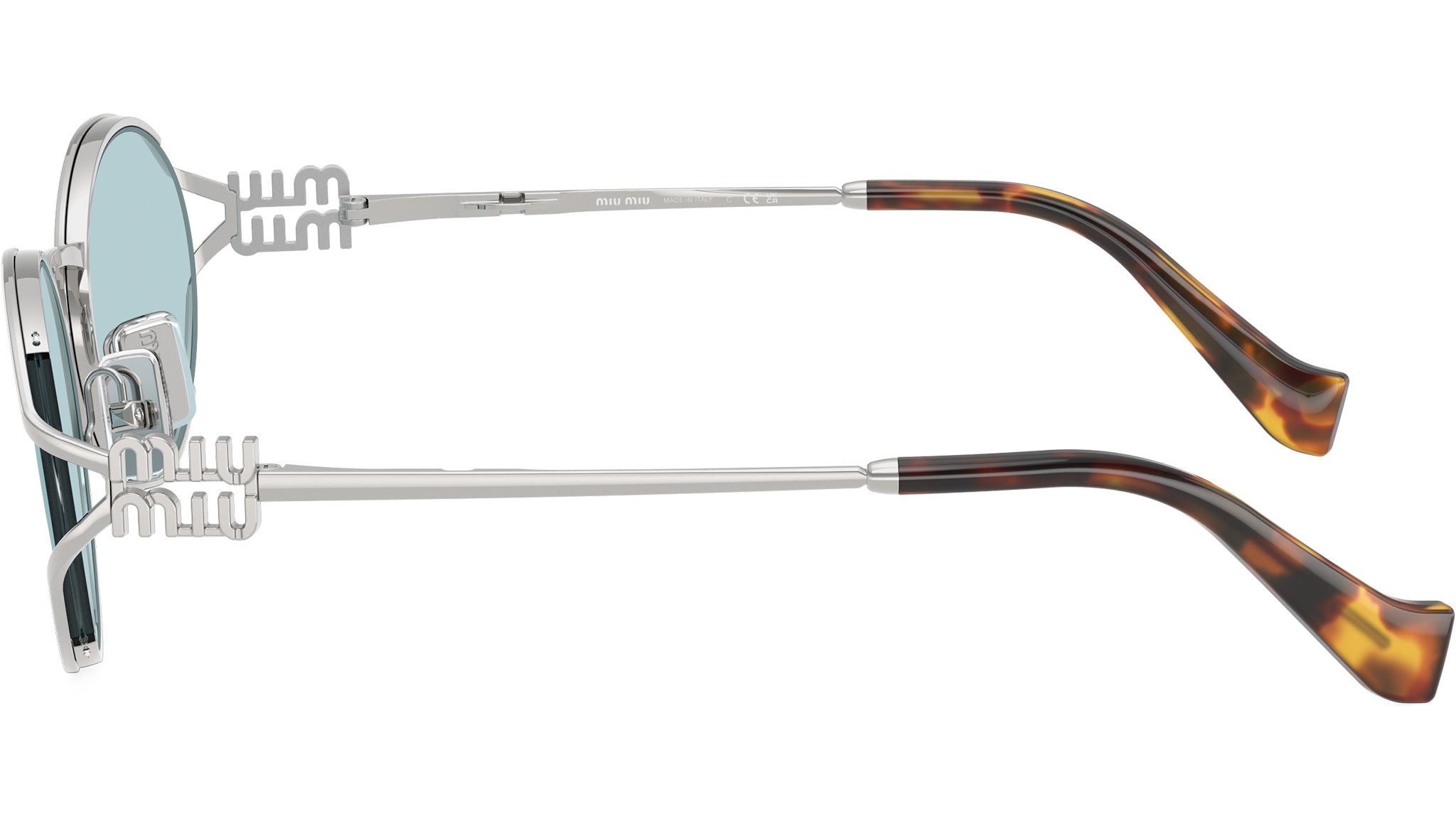 MU 52YS Miu Miu Sunglasses 1BC20R Silver - eye-oo.com