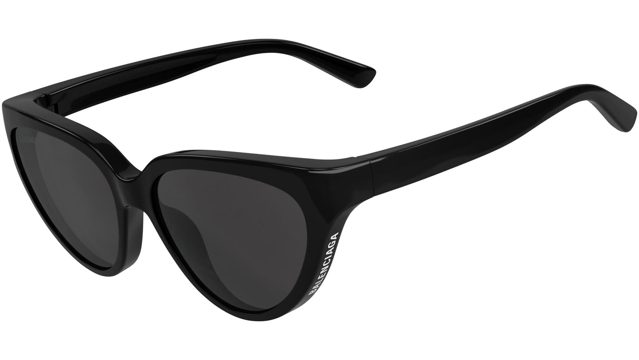 Balenciaga Black BB0149S Cat Eye Black Sunglassess Amazon.com: Balenciaga Cat Eye Sunglasses Black Black Grey  main image 3