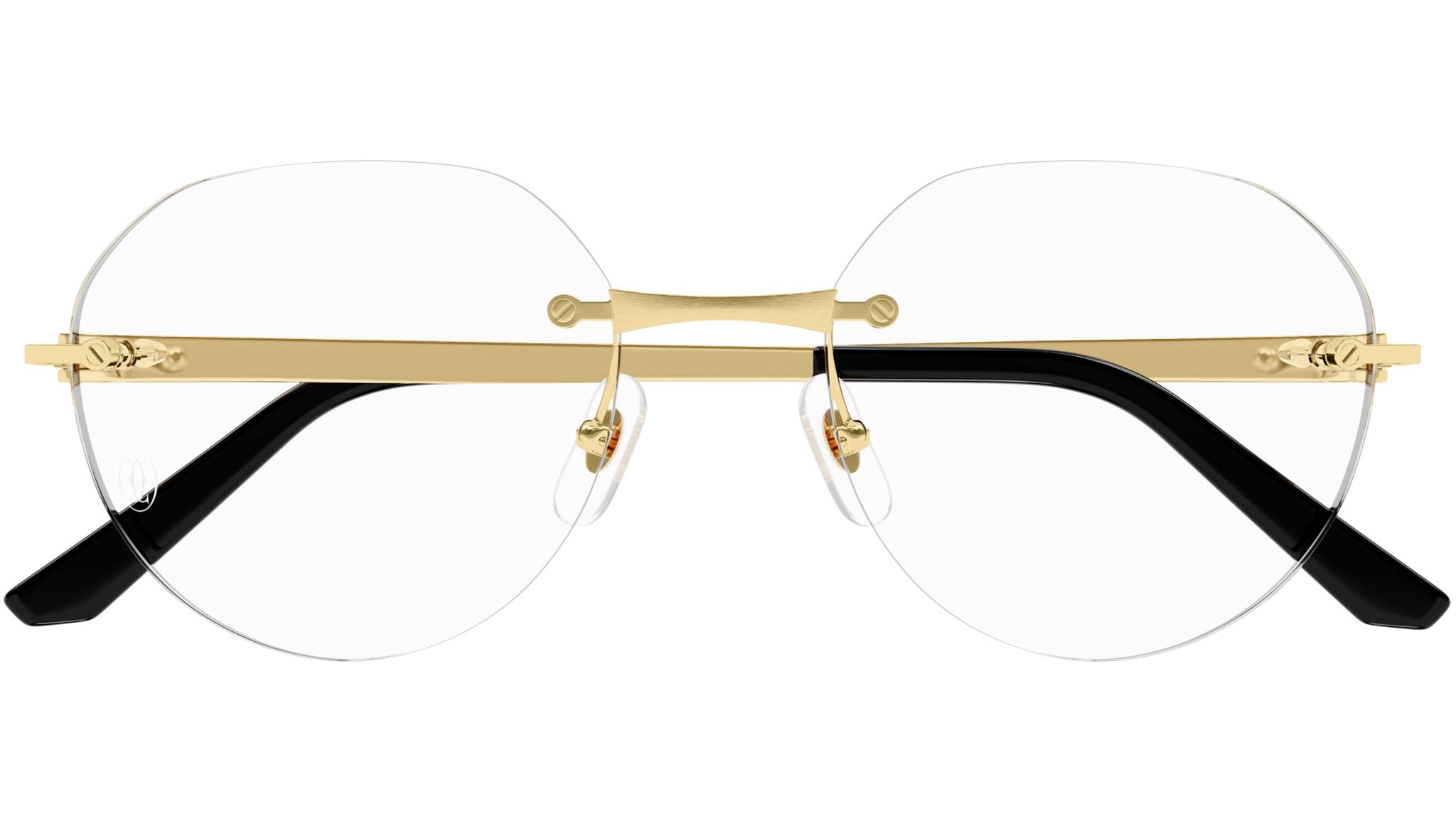 Cartier CT0408O 001 Shiny Gold Optical Frame - eye-oo.com