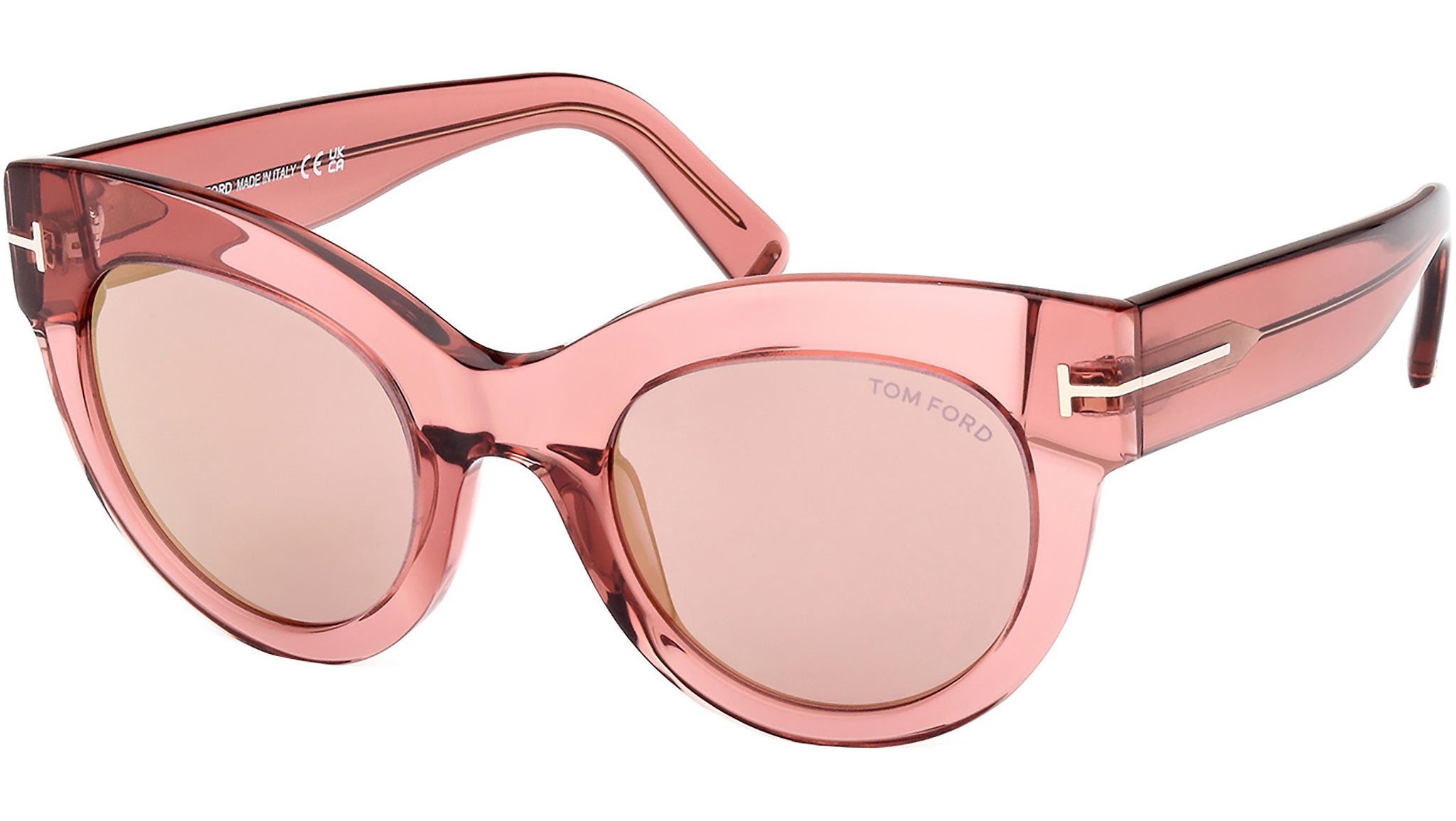 Tom Ford Lucilla FT1063 Sunglasses 72Z Shiny Pink - eye-oo.com