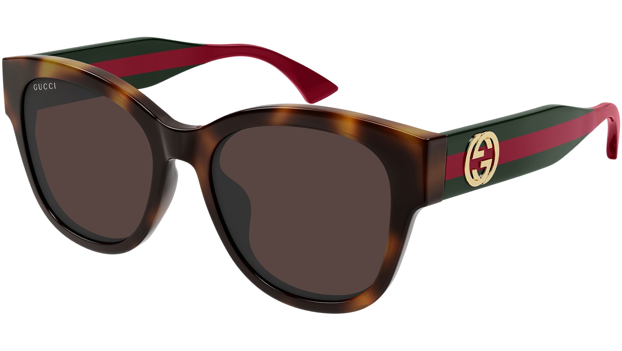 Gucci GG1866SK 002 Butterfly Sunglasses Medium Brown Havana - eye