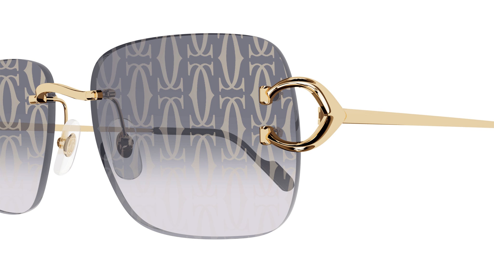 Cartier CT0330S Shiny Gold Sunglasses - eye-oo.com