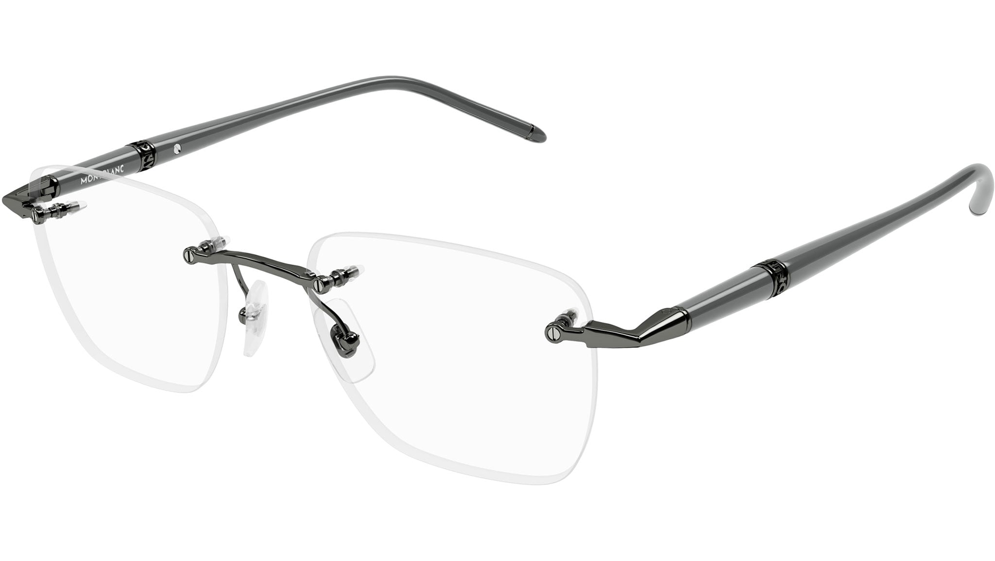 Montblanc Eyeglasses MB0346O 003 Dark Ruthenium - eye-oo.com