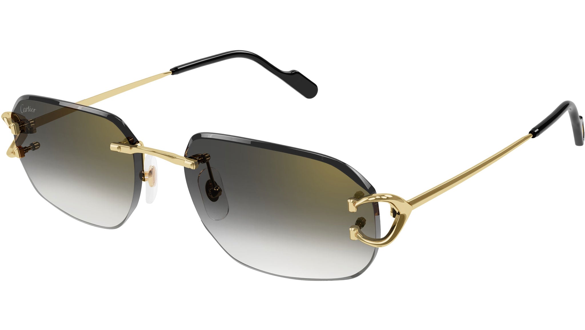 Cartier Première CT0468S Sunglasses 001 Shiny Gold - eye-oo.com