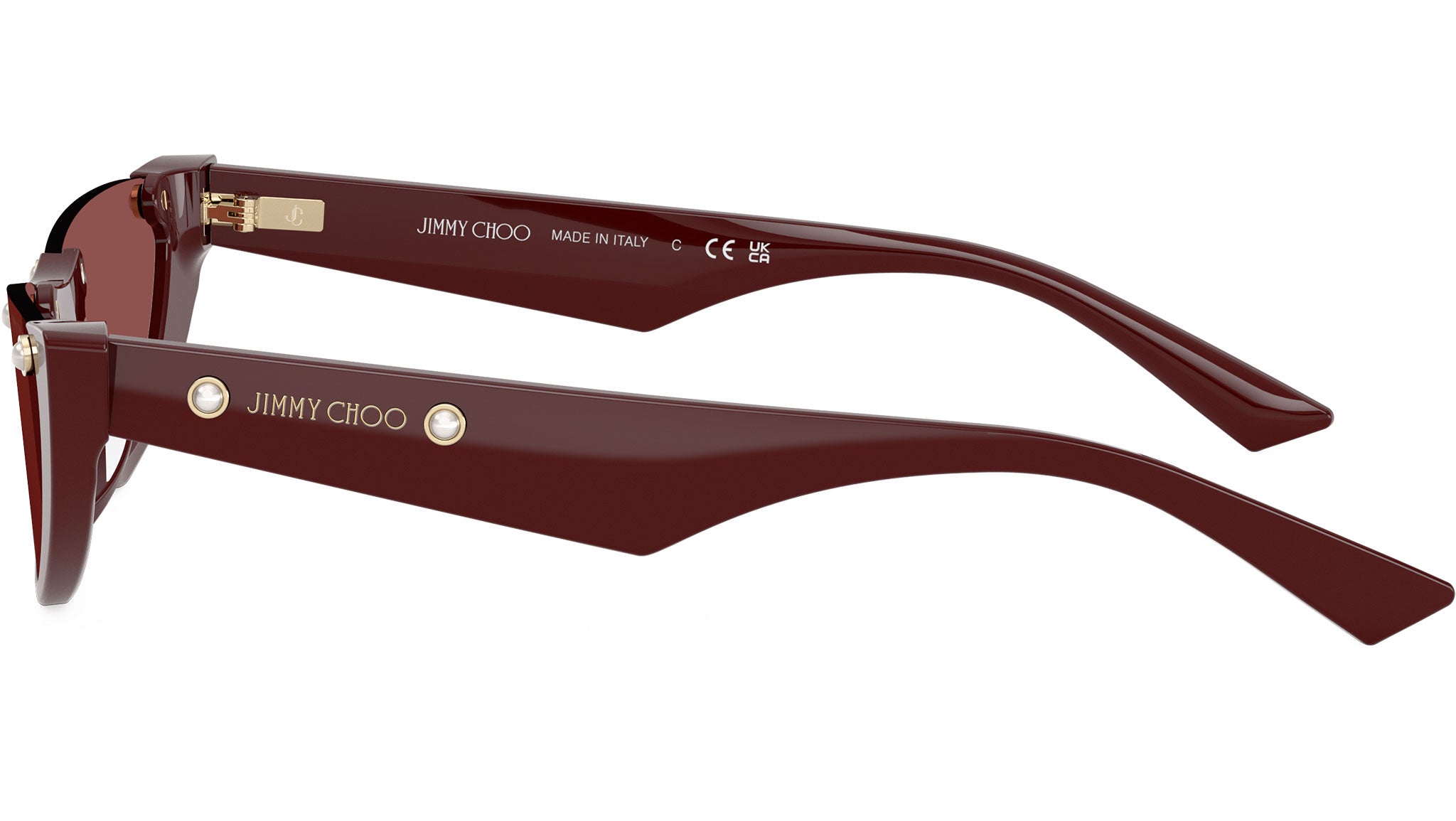 JC5049HU Jimmy Choo Sunglasses 505775 Cranberry - eye-oo.com
