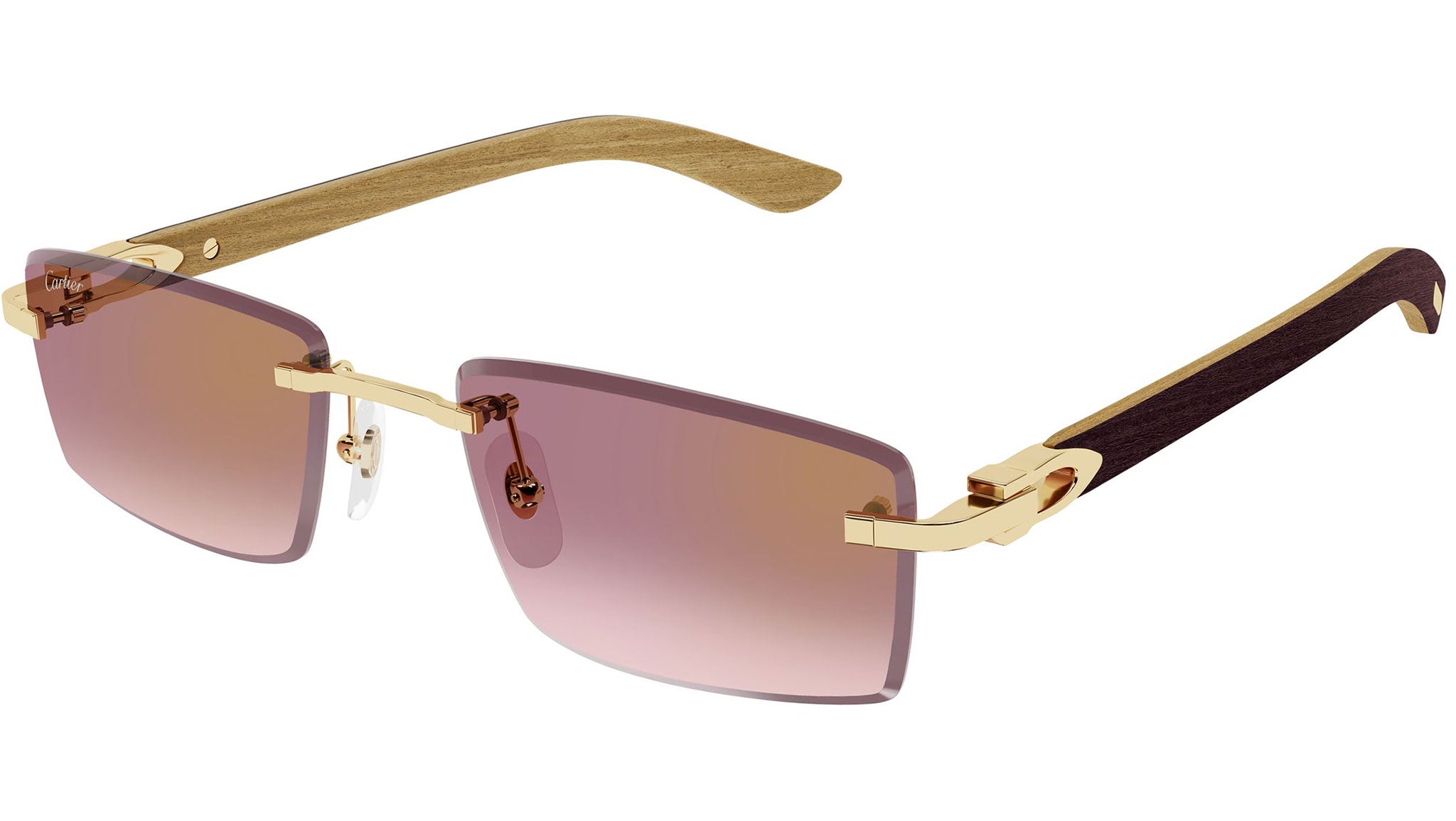 Cartier CT0582S Sunglasses 002 Shiny Gold - eye-oo.com