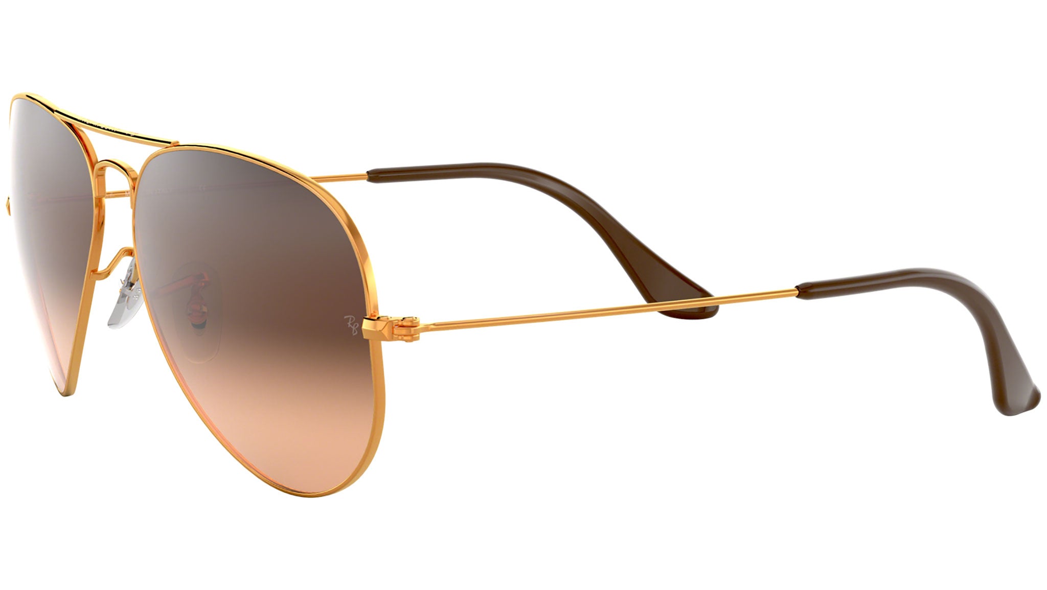 Ray-Ban Aviator polarized Sunglasses with copper frame and grey gradient lenses Sunglasses Ray-Ban RB3025 Aviator Gradient | Free Shipping  main image 2