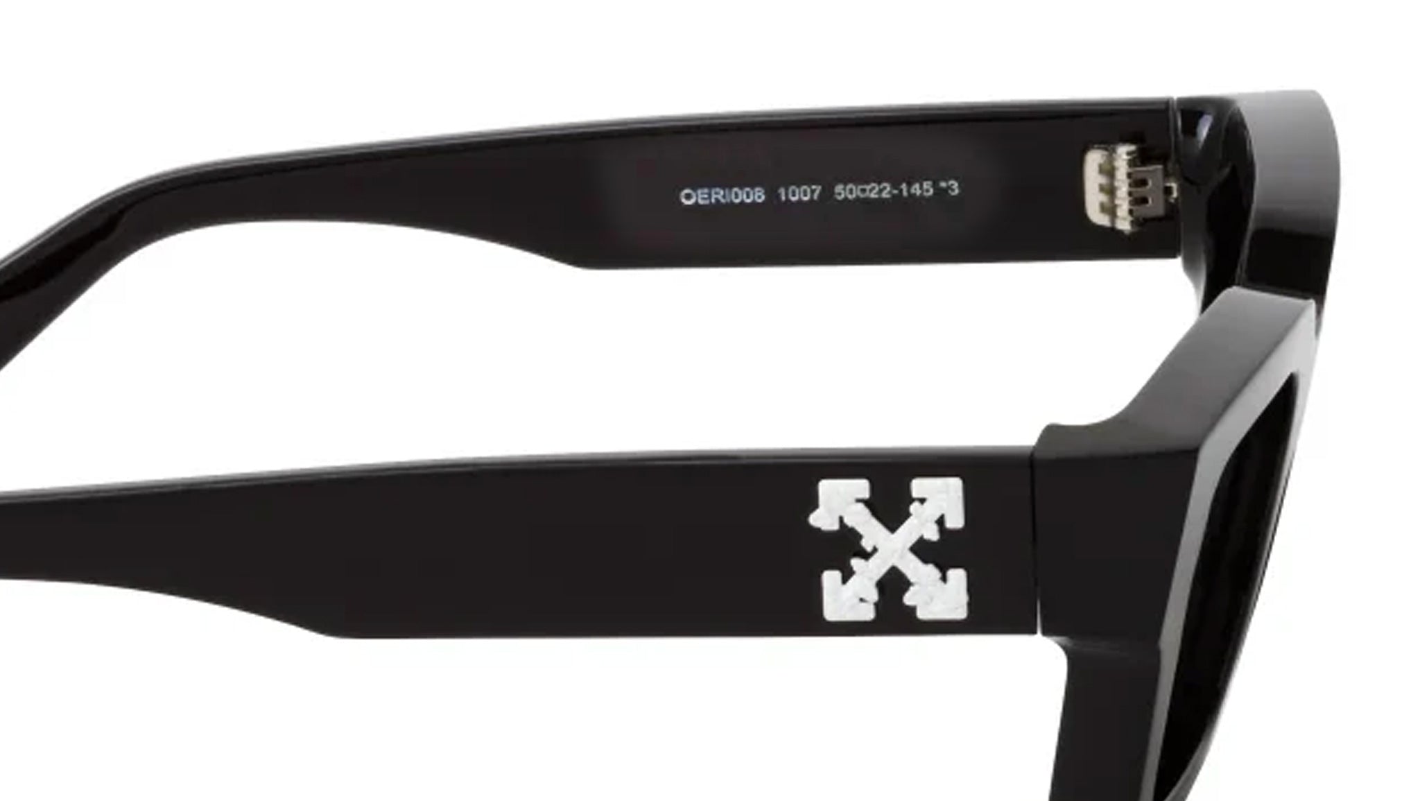 Off-White Black Sunglasses with Bold Branding Off-White Virigil L Sunglasses 1007 Black - eye-oo.com main image 4
