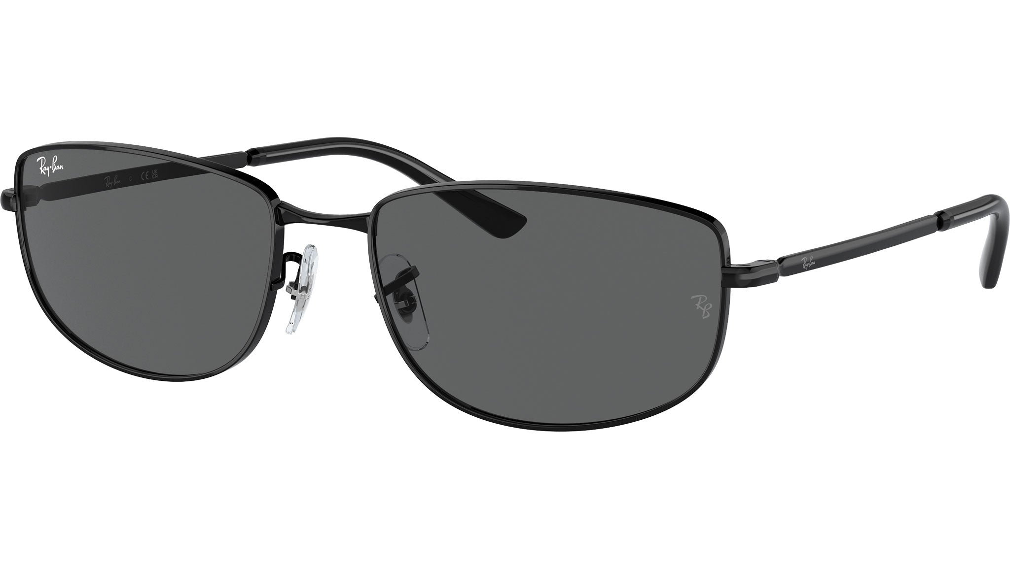 Ray-Ban Black Metal Sunglasses aviator Aviator Retro Polarized Sunglasses w/ Metal Frame and Black  main image 3