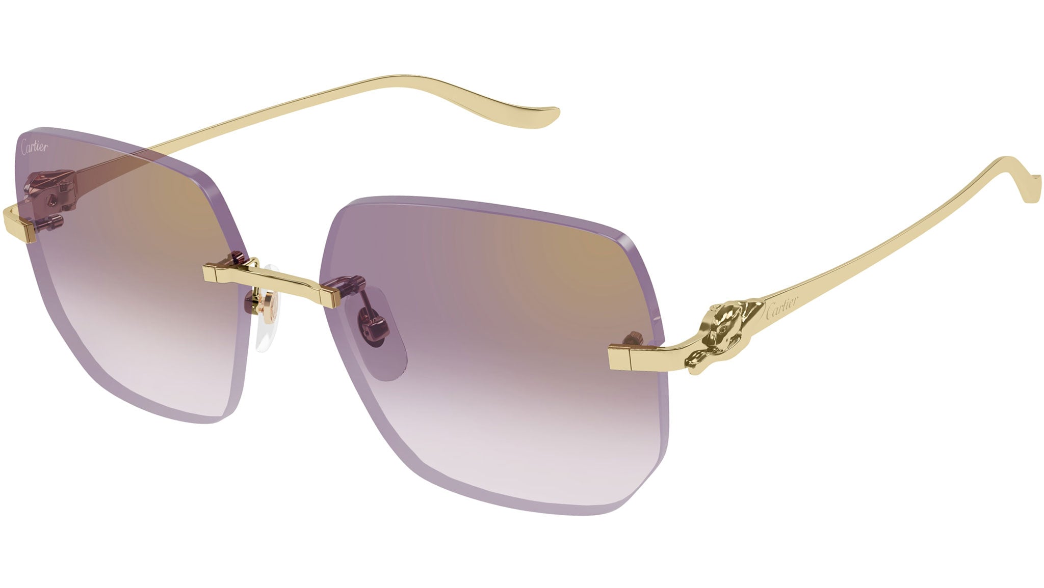 Cartier CT0549S Sunglasses 004 Shiny Gold - eye-oo.com display picture 1