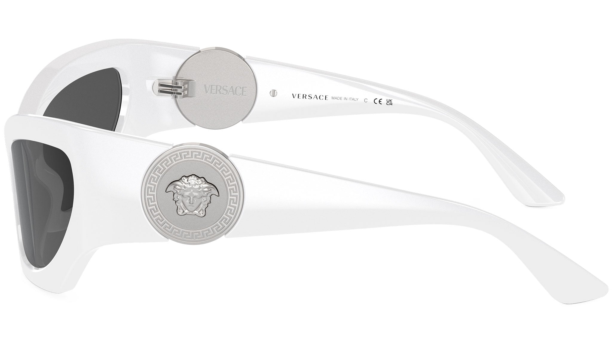Versace VE4450 Sunglasses White Plastic Versace VE4450 Cat Eye White Sunglasses - New In Box main image 3