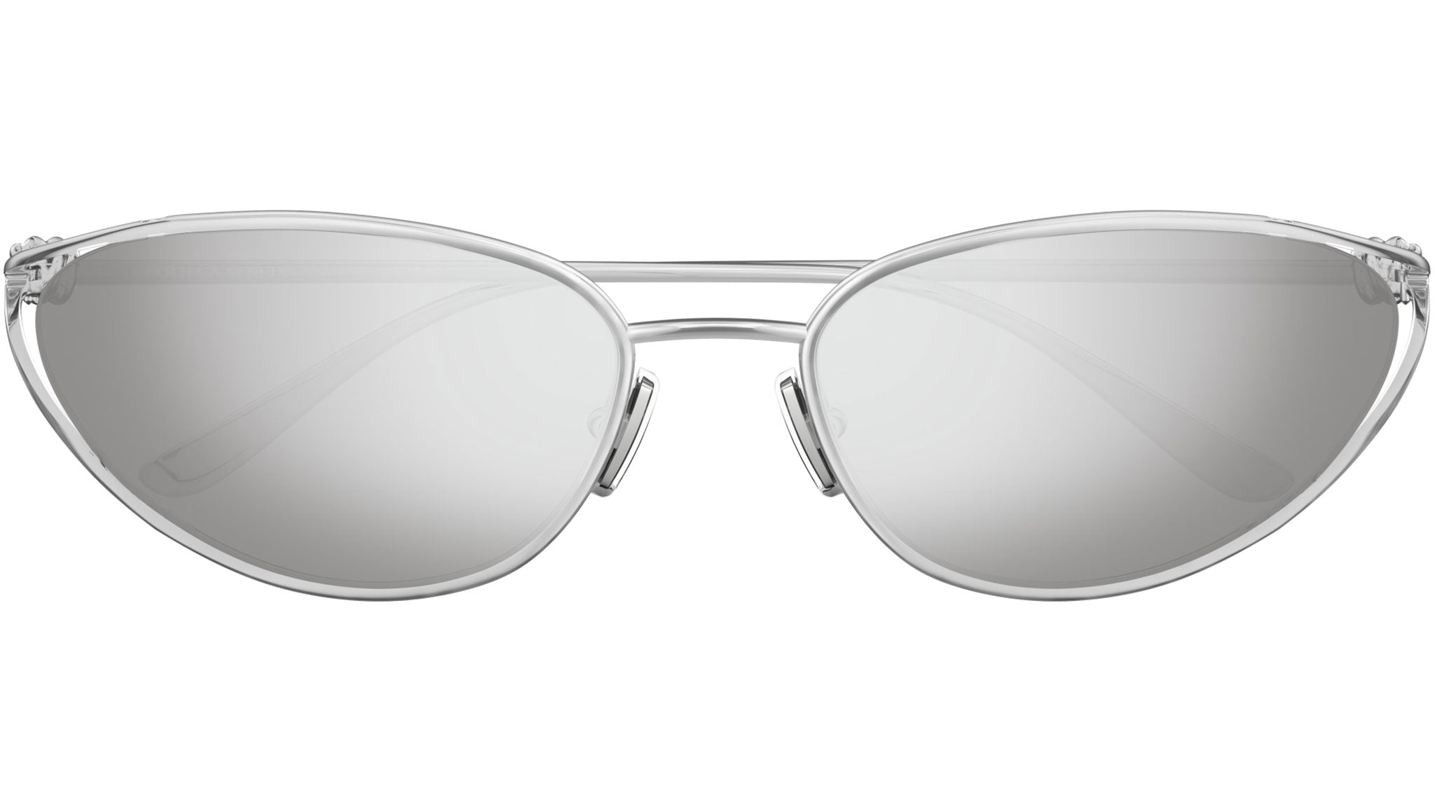 Bottega Veneta Silver Cat Eye Sunglasses Bottega Veneta Knot Metal Cat-Eye Sunglasses - Bergdorf Goodman main image 3
