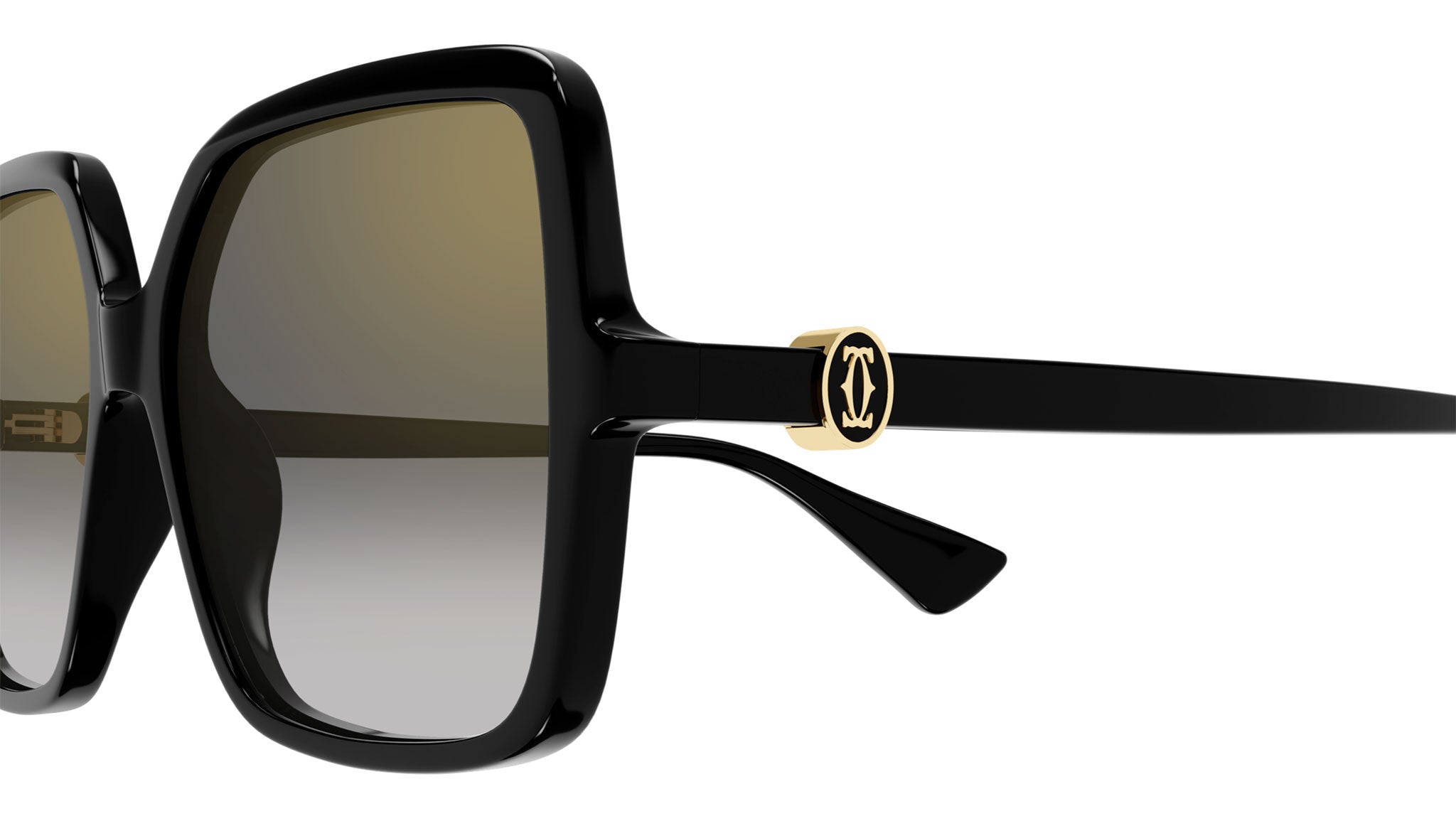 Cartier CT0641S Sunglasses 001 Black Black Grey - eye-oo.com
