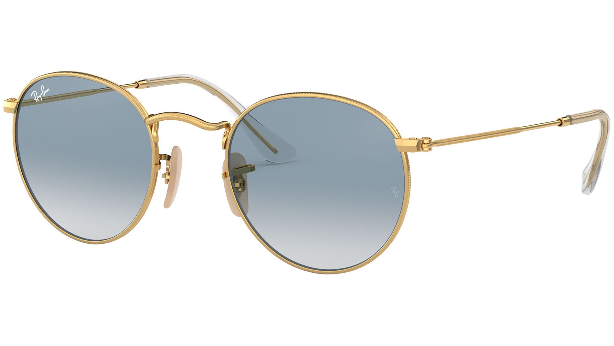 Ray-Ban Round Metal RB3447N 001/3F Gold Sunglasses