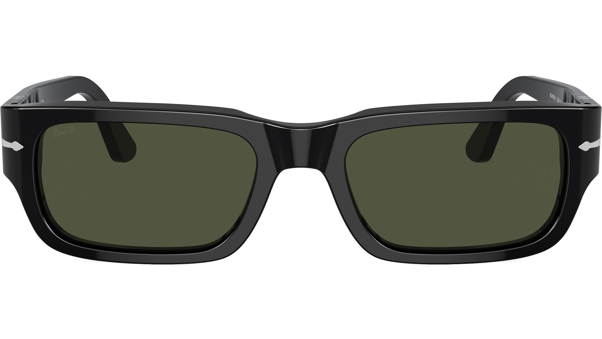 Persol Sunglasses PO3347S Black 95/31 Green Lens - eye-oo.com