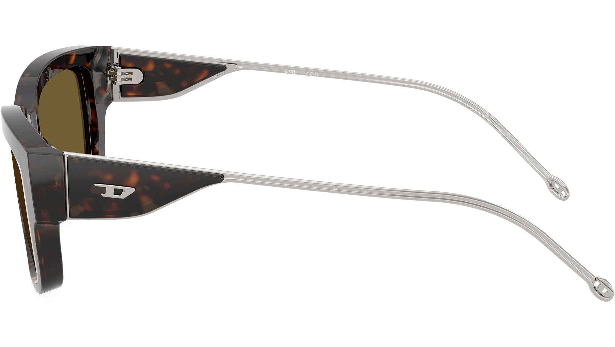 Diesel DL2002MU Sunglasses 713/73 Shiny Dark Havana - eye-oo.com