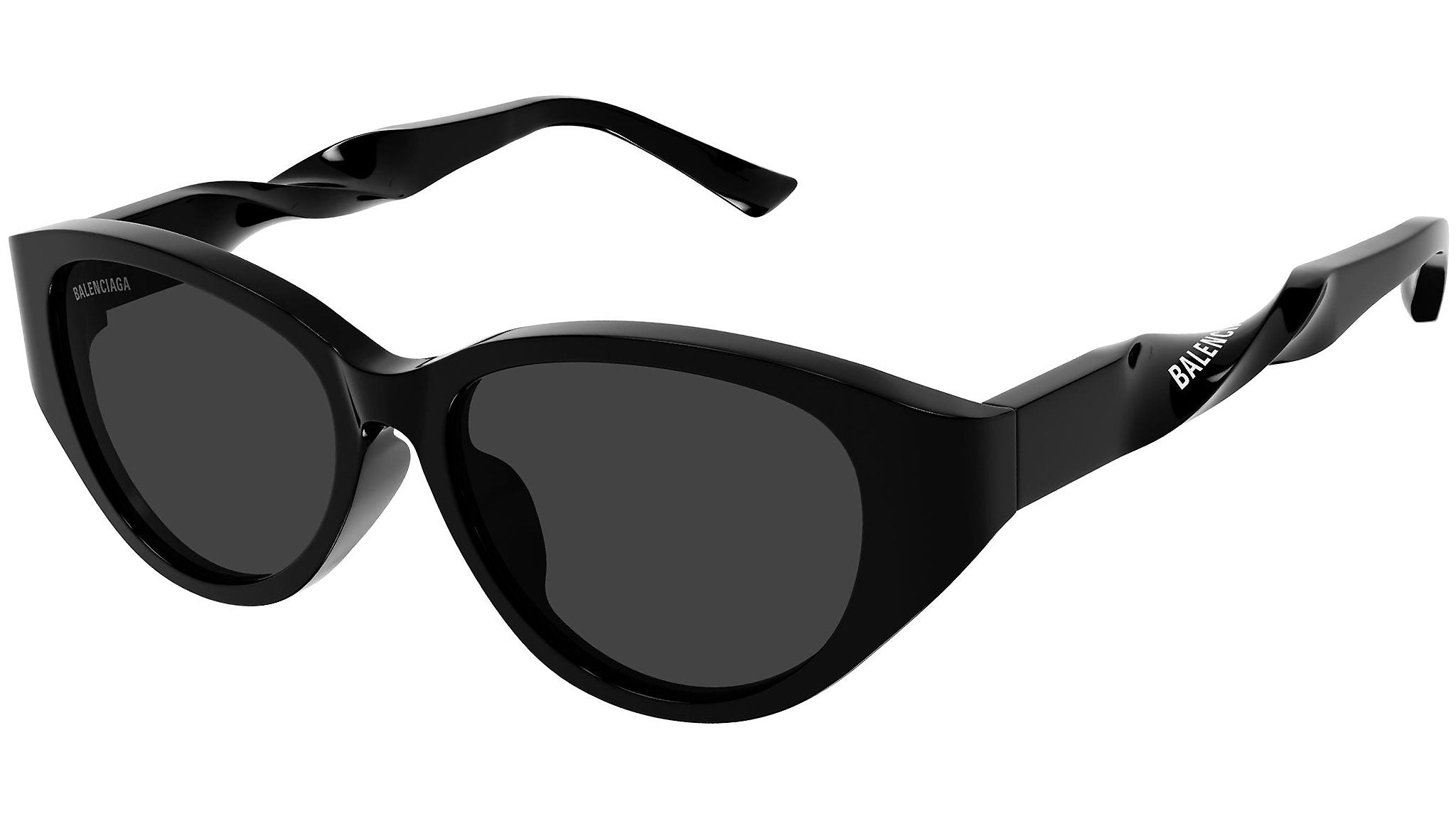 Balenciaga BB0209SA 001 Shiny Black Sunglasses - eye-oo.com