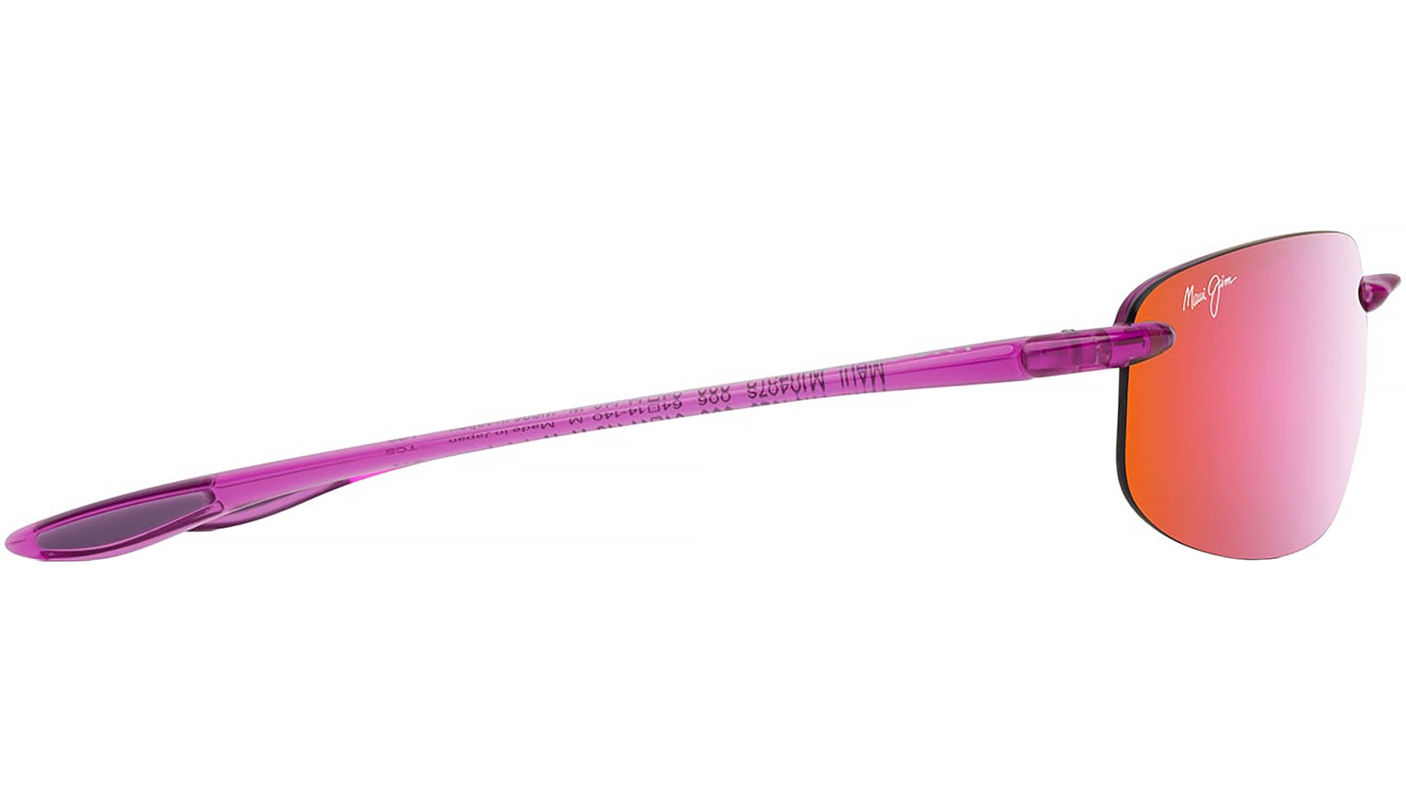 Maui Jim Hookipa P407 09 Sunglasses Shiny Trans Cyclamen Pink