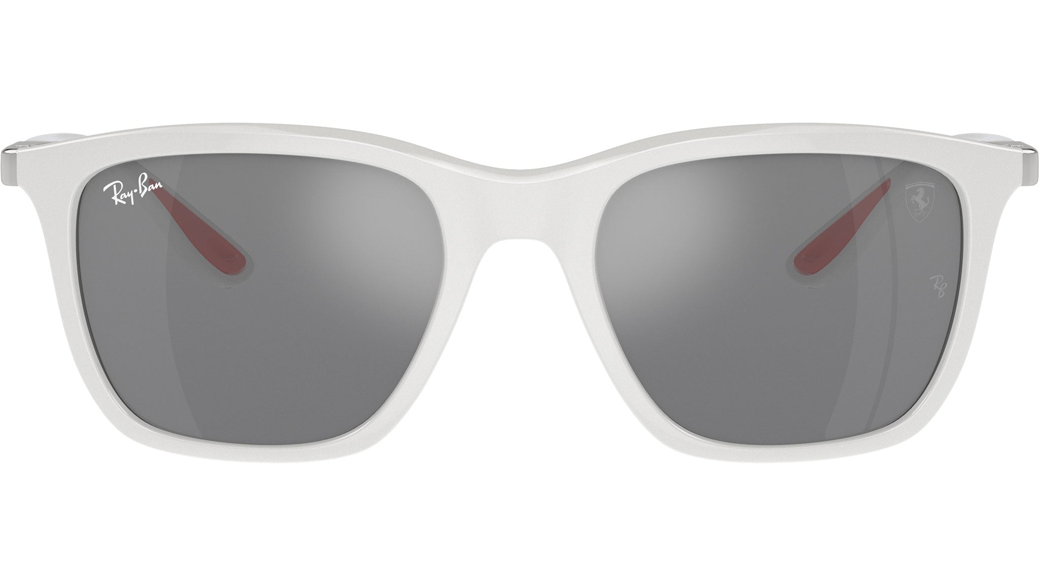 Ray-Ban White Frame Sunglasses with Dark Lenses Ray-Ban RB2240 Wayfarer Street Neat Sunglasses | LensCrafters main image 3