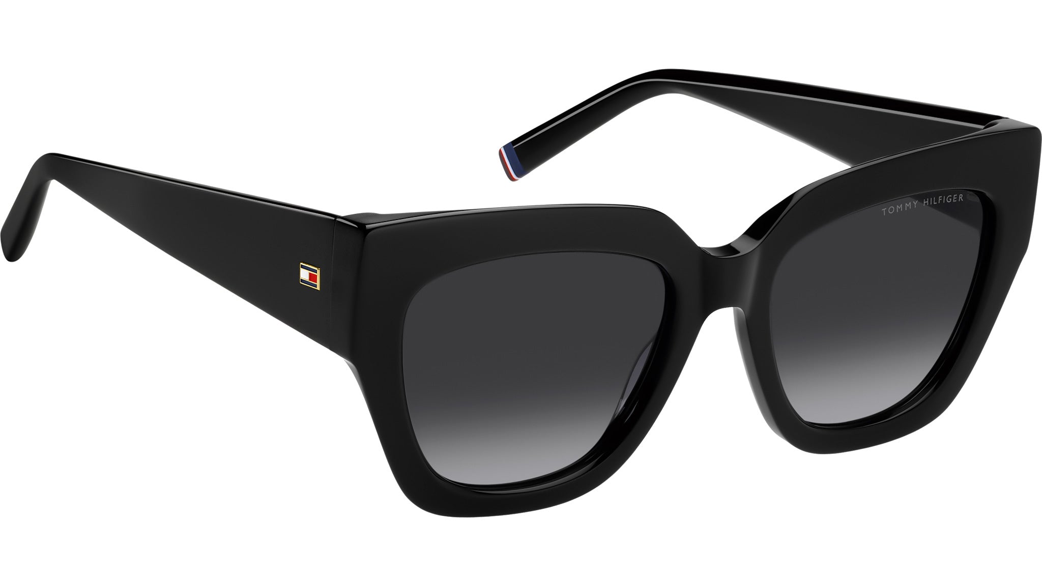 Tommy Hilfiger Black Rectangular Sunglasses Tommy Hilfiger MP OM652 Rectangular Sunglasses Navy Blue  main image 2