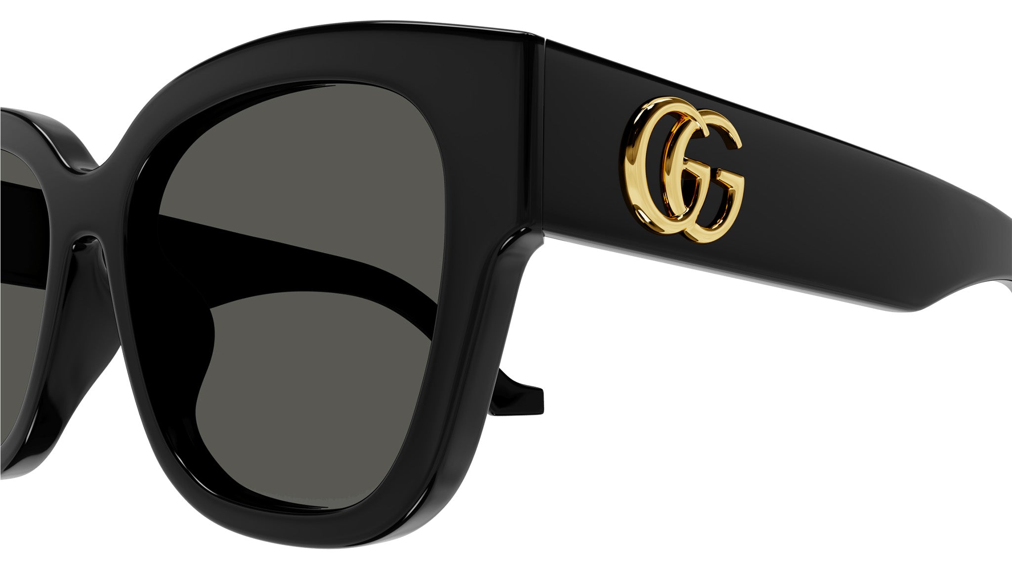 Gucci GG1550SK 001 Sunglasses Shiny Black - eye-oo.com display picture 2